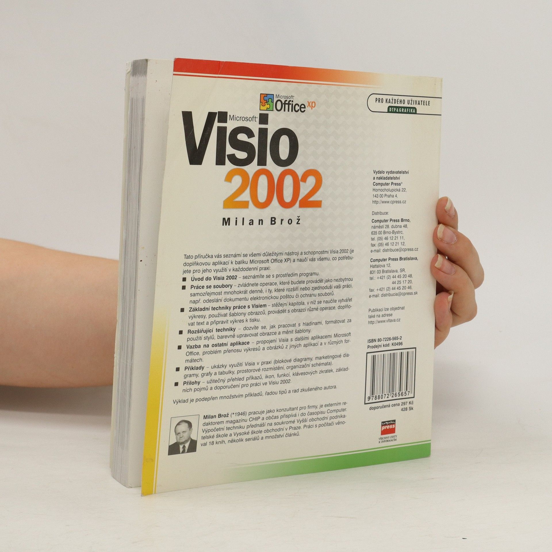 Milan Brož Microsoft Visio 2002 : uživatelská příručka