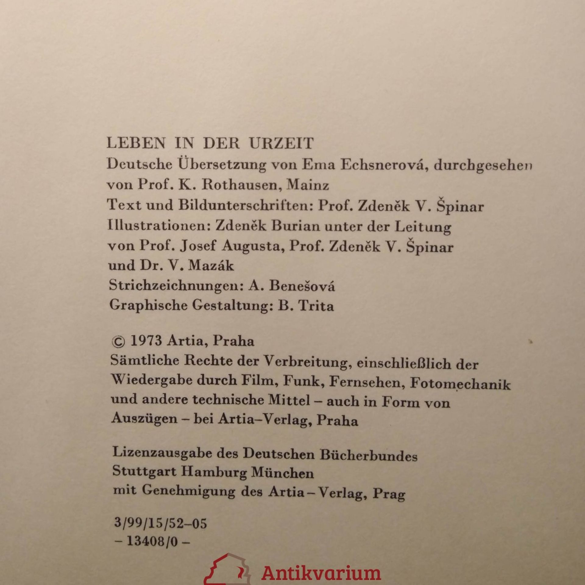 Zdeněk Burian Leben in der Urzeit