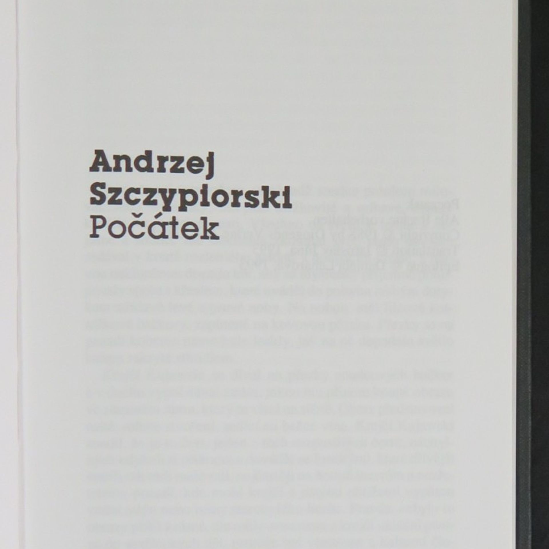 Andrzej Szczypiorski Počátek