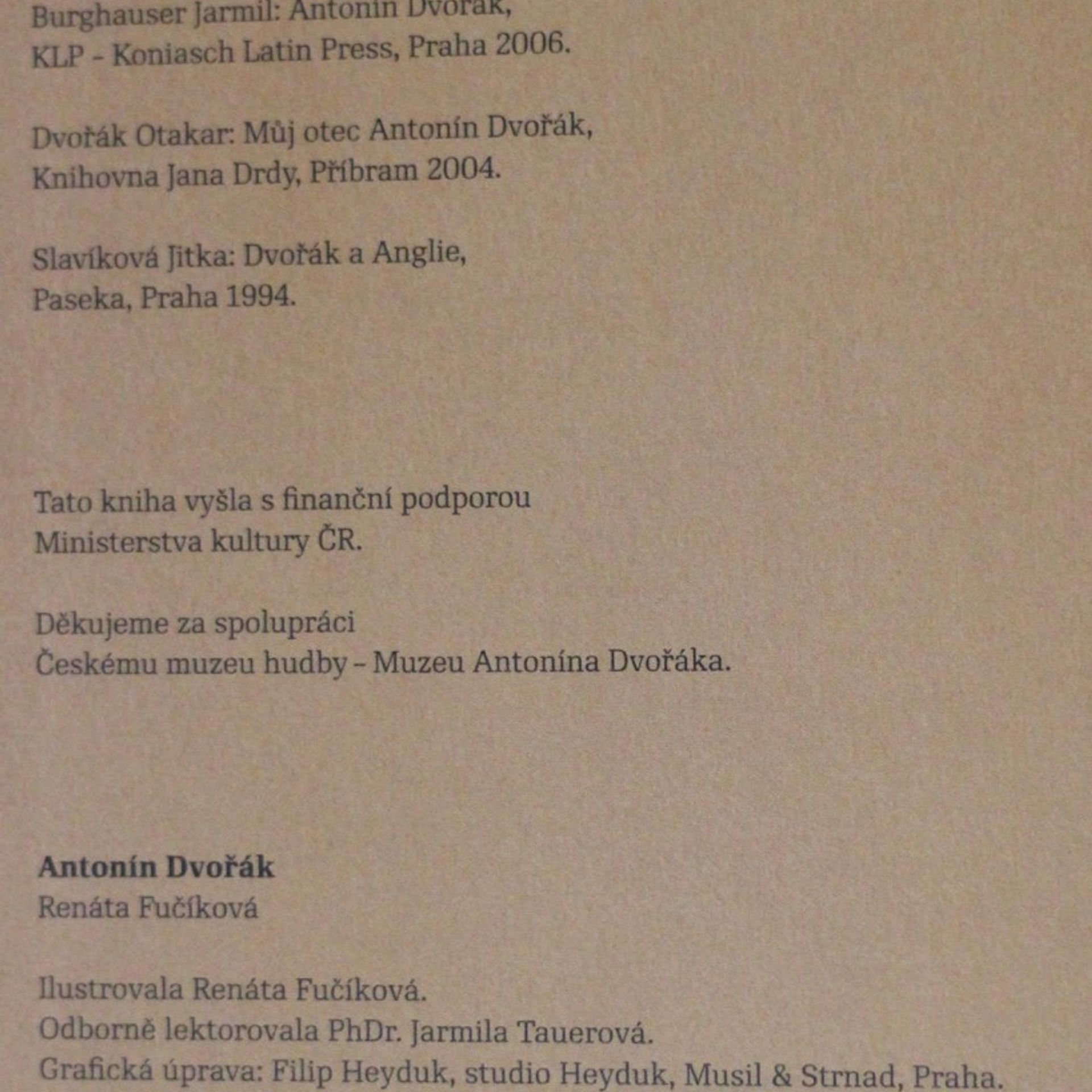 Renáta Fučíková Dvořák. Jeho život a hudba v obrazech