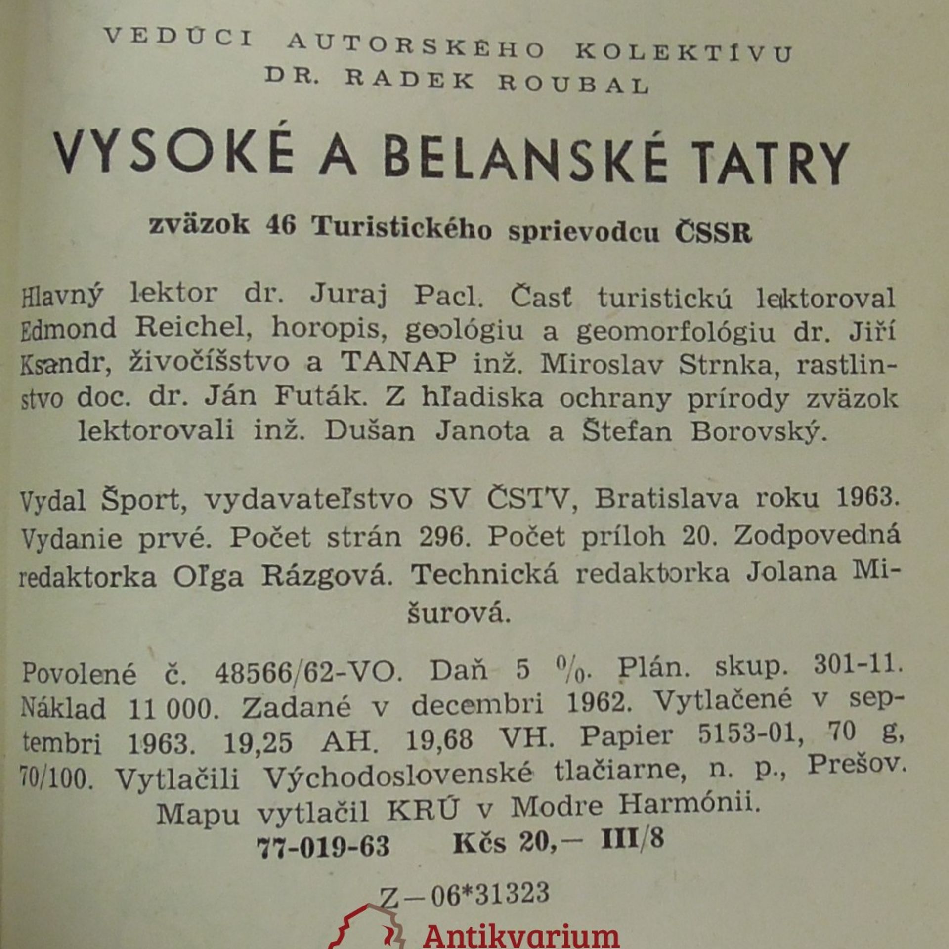Radek Roubal Vysoké a Belanské Tatry