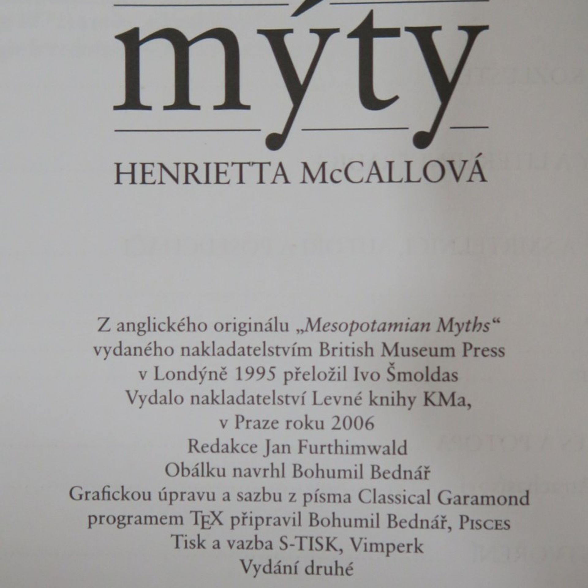 Henrietta McCall Mezopotámské mýty
