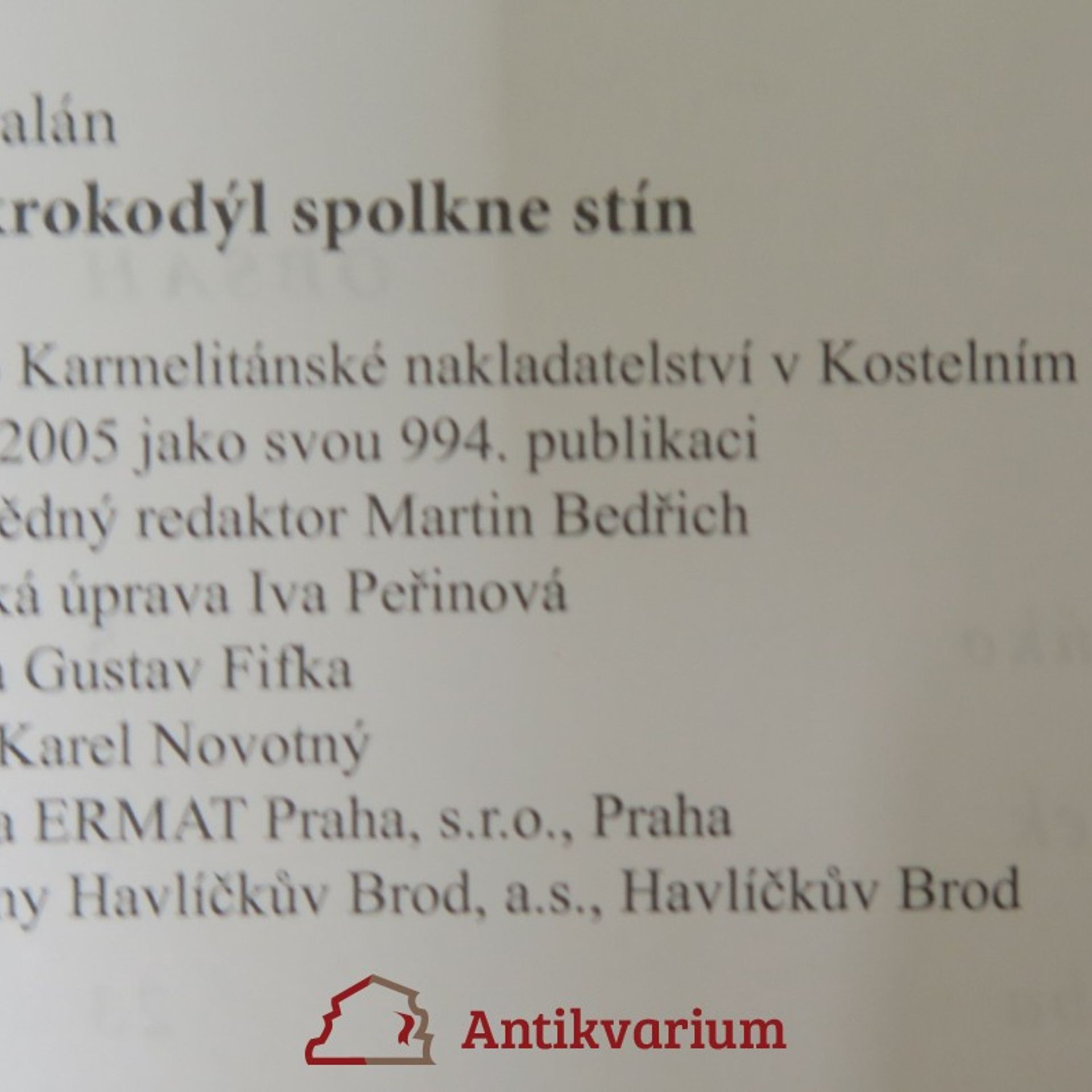 Aleš Palán Než krokodýl spolkne stín : čtyřicet let Zdeňka Čížkovského v Jižní Africe