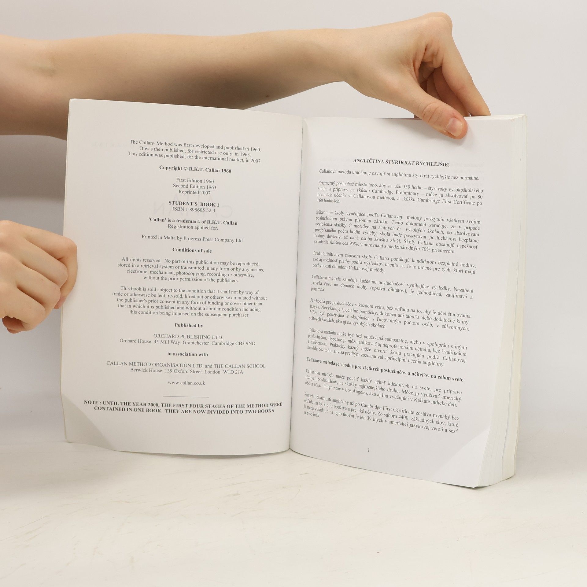 R. K. T. Callan Callan Method. Student's Book 1