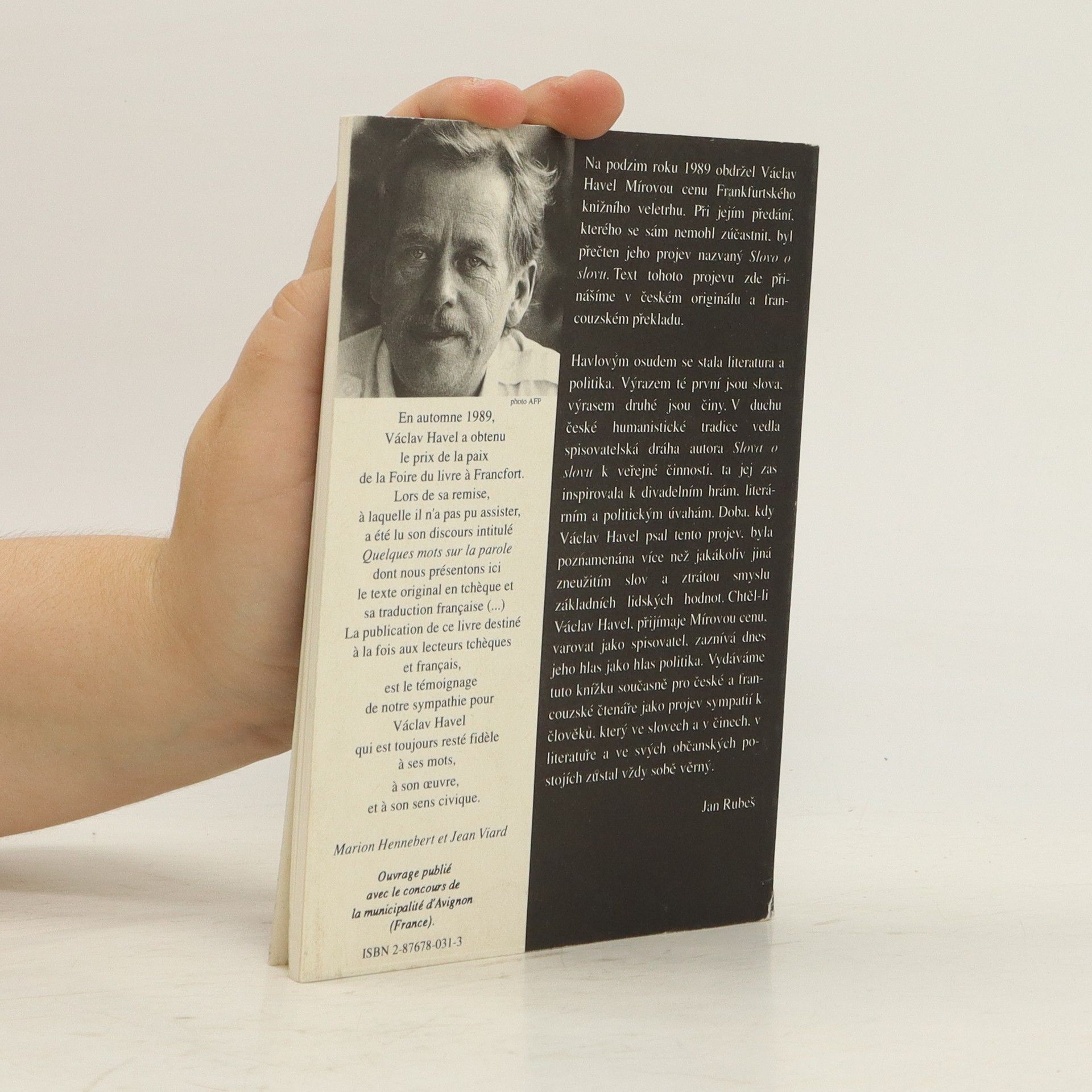Václav Havel Slovo o slovu = Quelques mots sur la parole