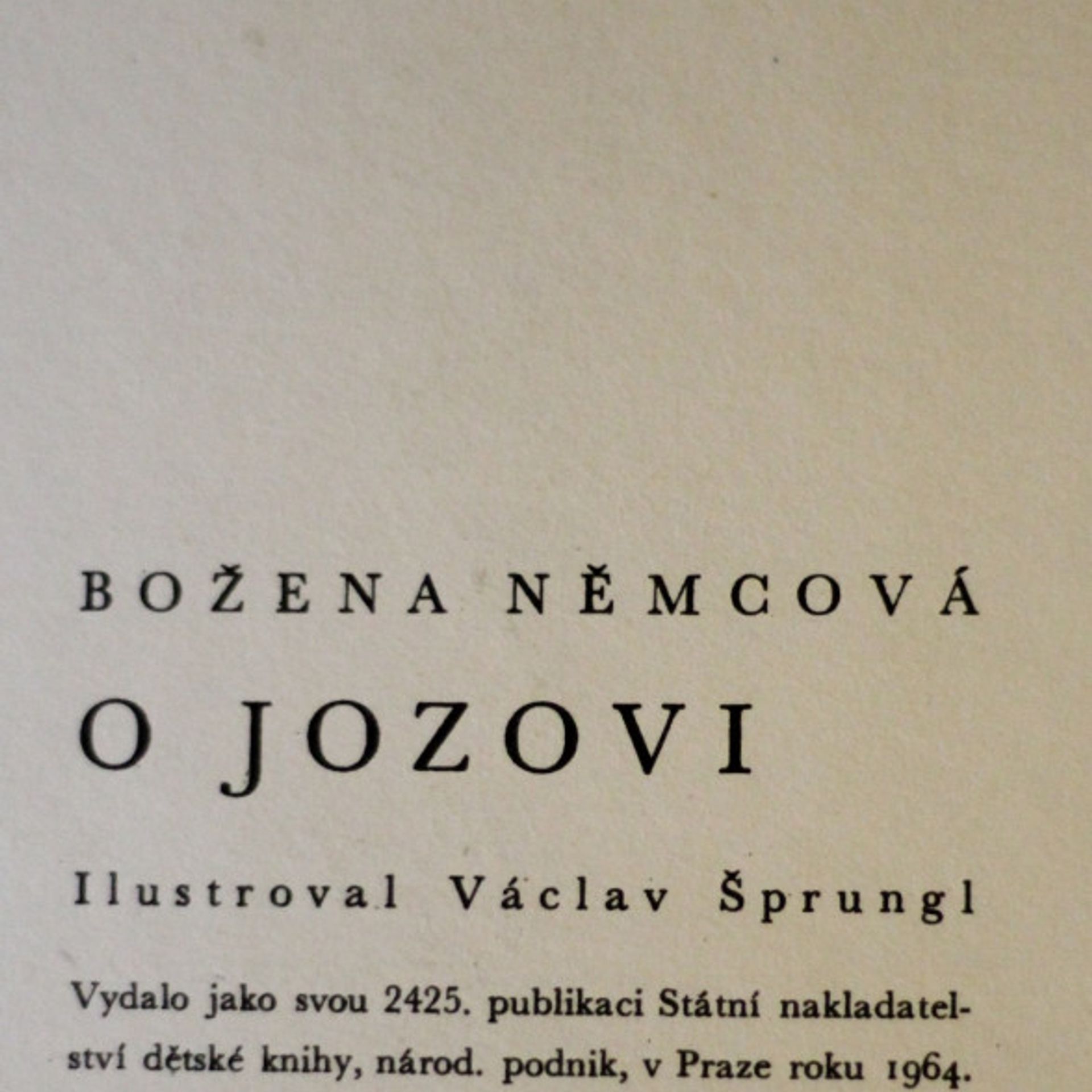 Božena Němcová O Jozovi