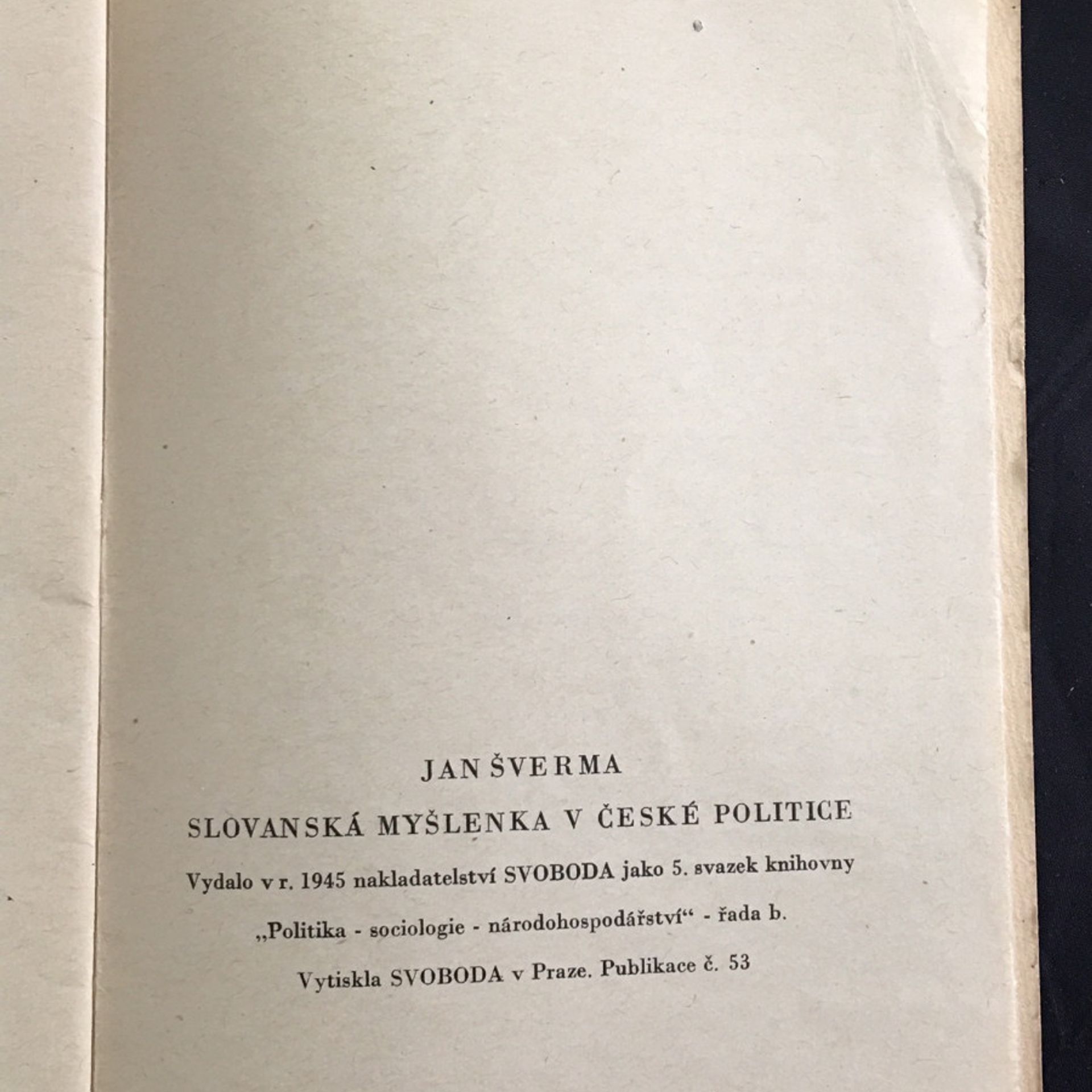 Šverma Jan Slovanská myšlenka v české politice