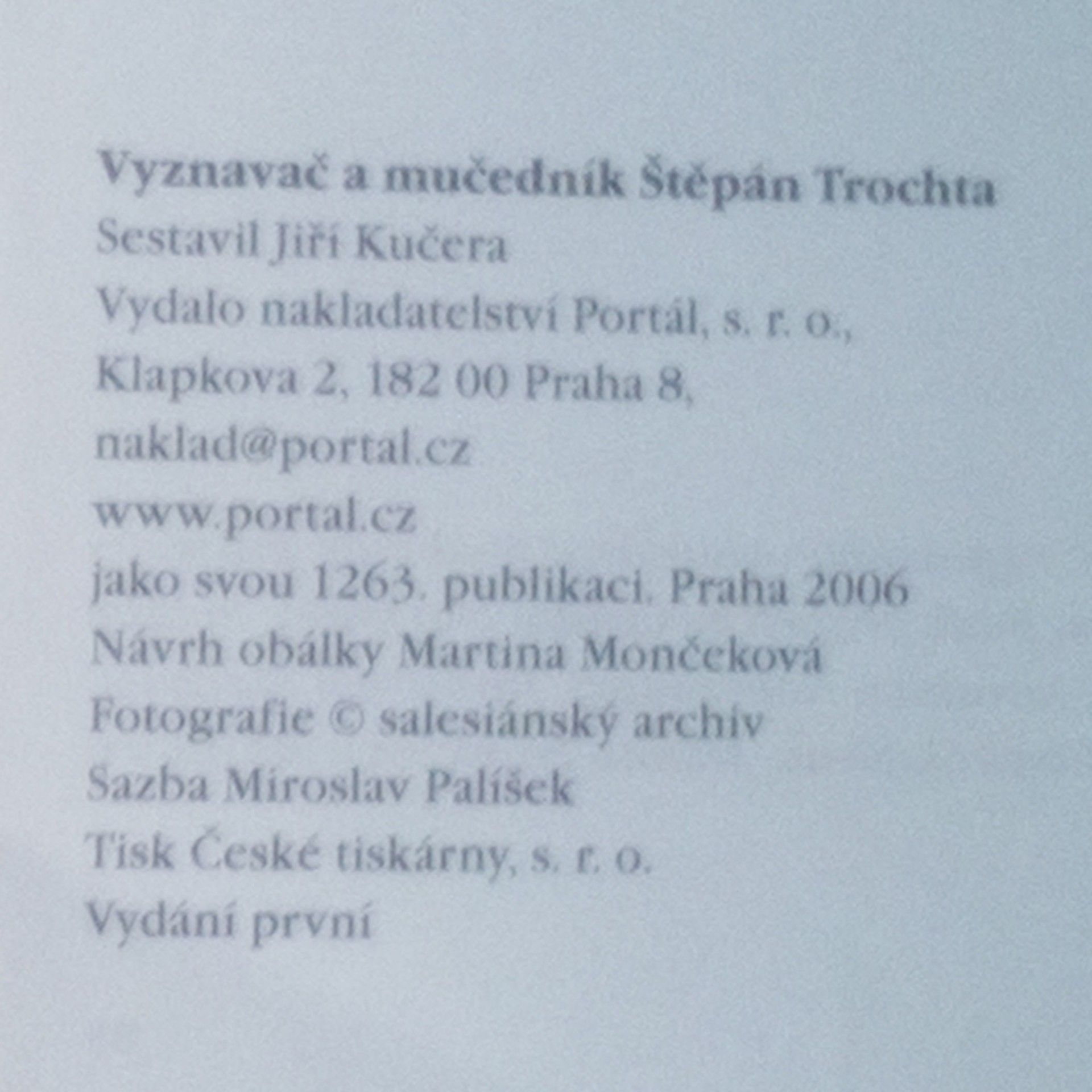 Jiří Kučera Vyznavač a mučedník Štěpán Trochta
