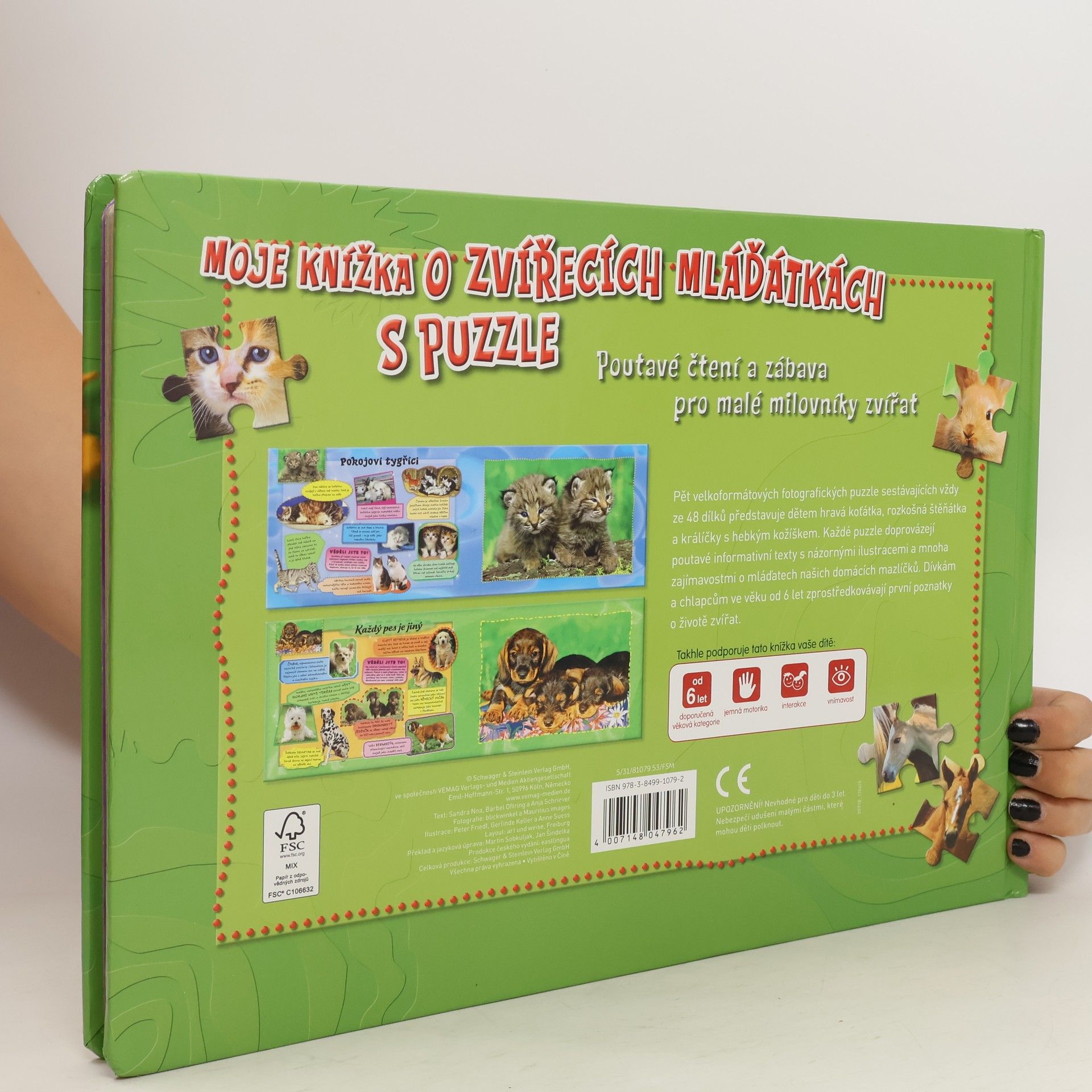 Sandra Noa Moje knížka o zvířecích mláďatech s puzzle