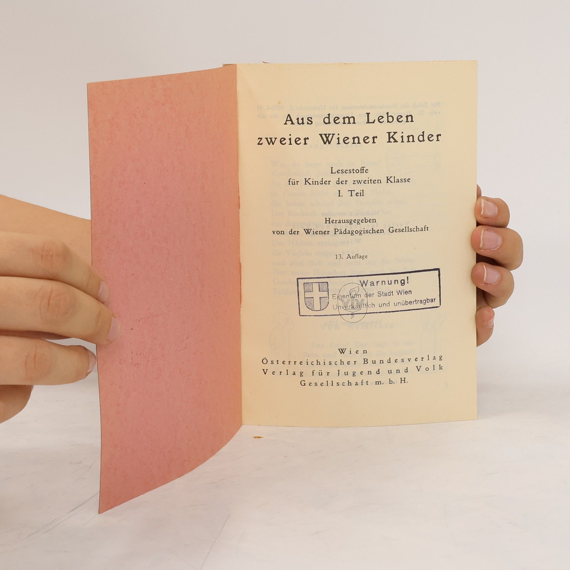 Autorenkollektiv Aus Dem Leben Zweier Wiener Kinder 1