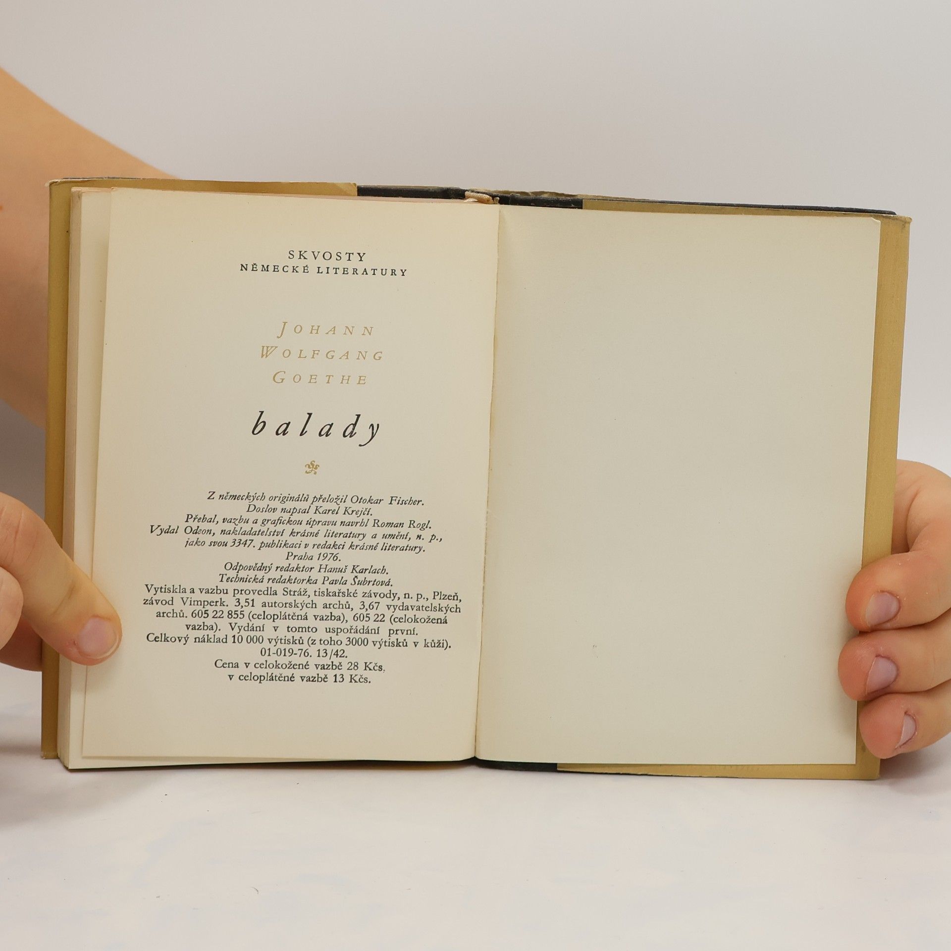 Johann Wolfgang von Goethe Balady