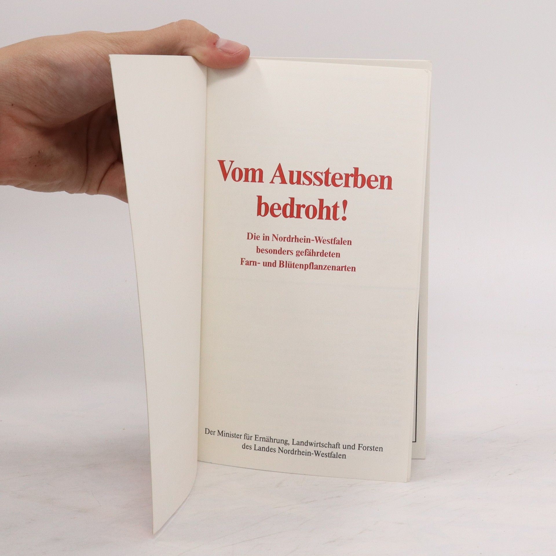 Various authors Vom Aussterben bedroht! Fam- und Blutenpflazen