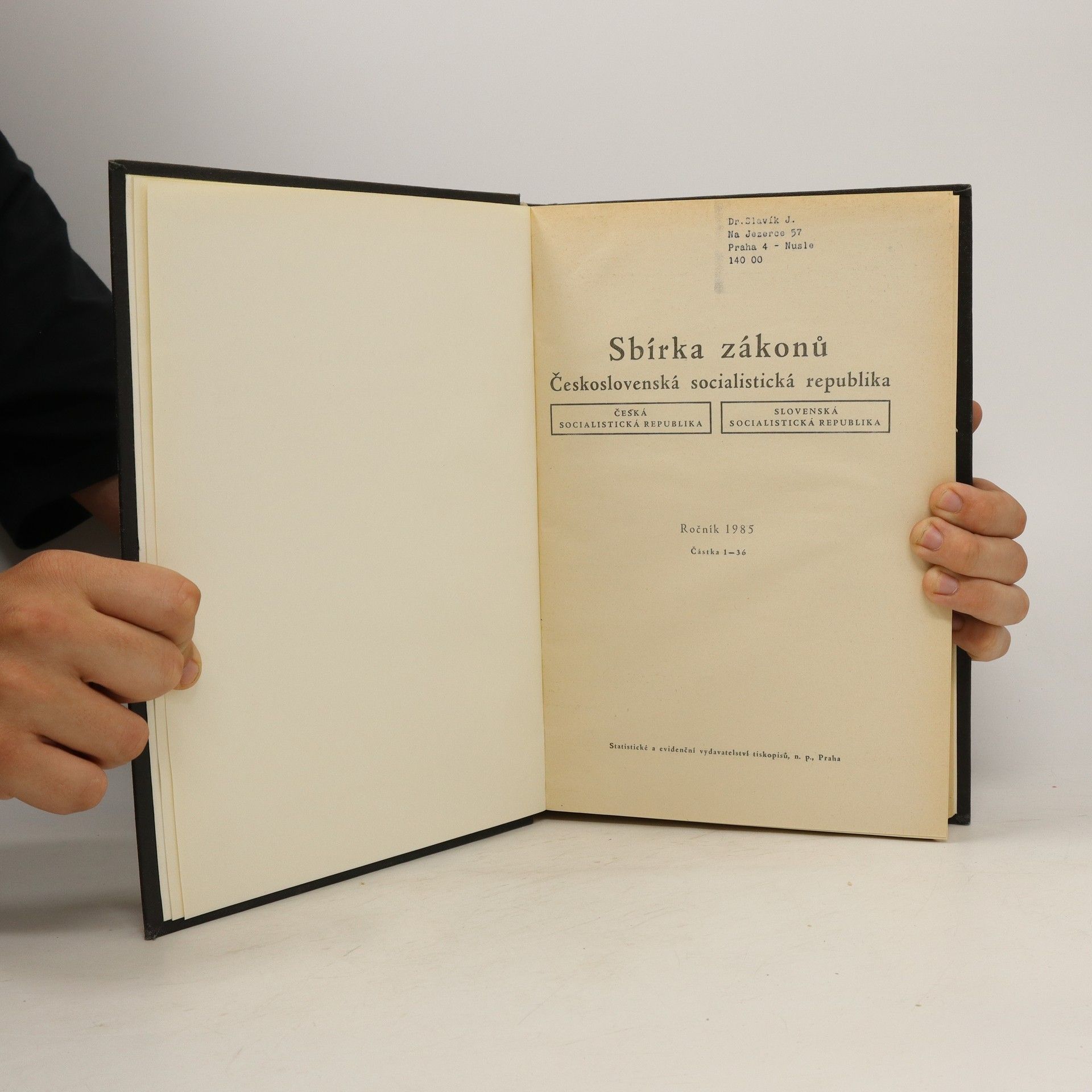 Kolektiv autorů Sbírka zákonů ČSSR 1985