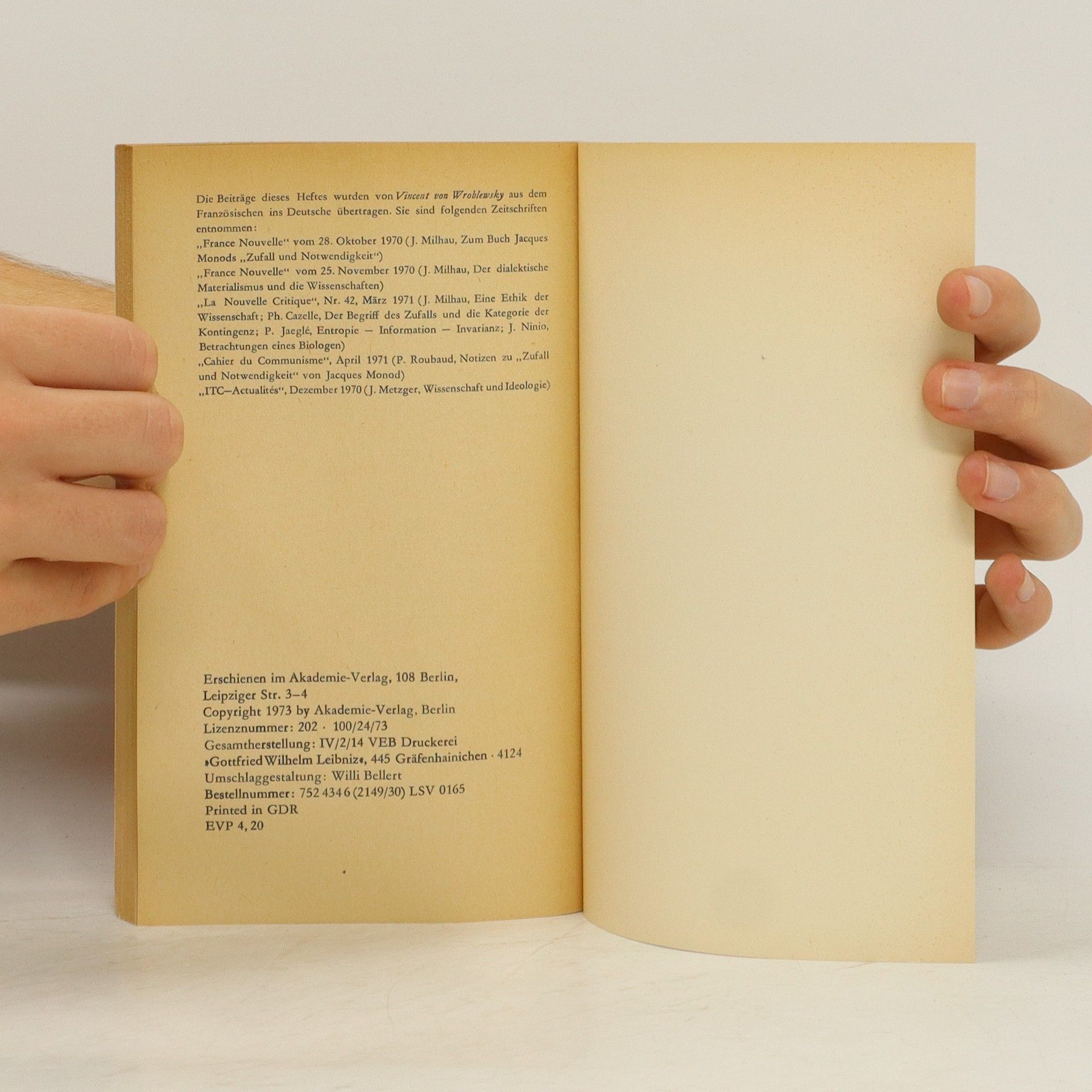 Autorenkollektiv Kritische Betrachtungen zu Jacques Monods. Zufall und Notwendigkeit