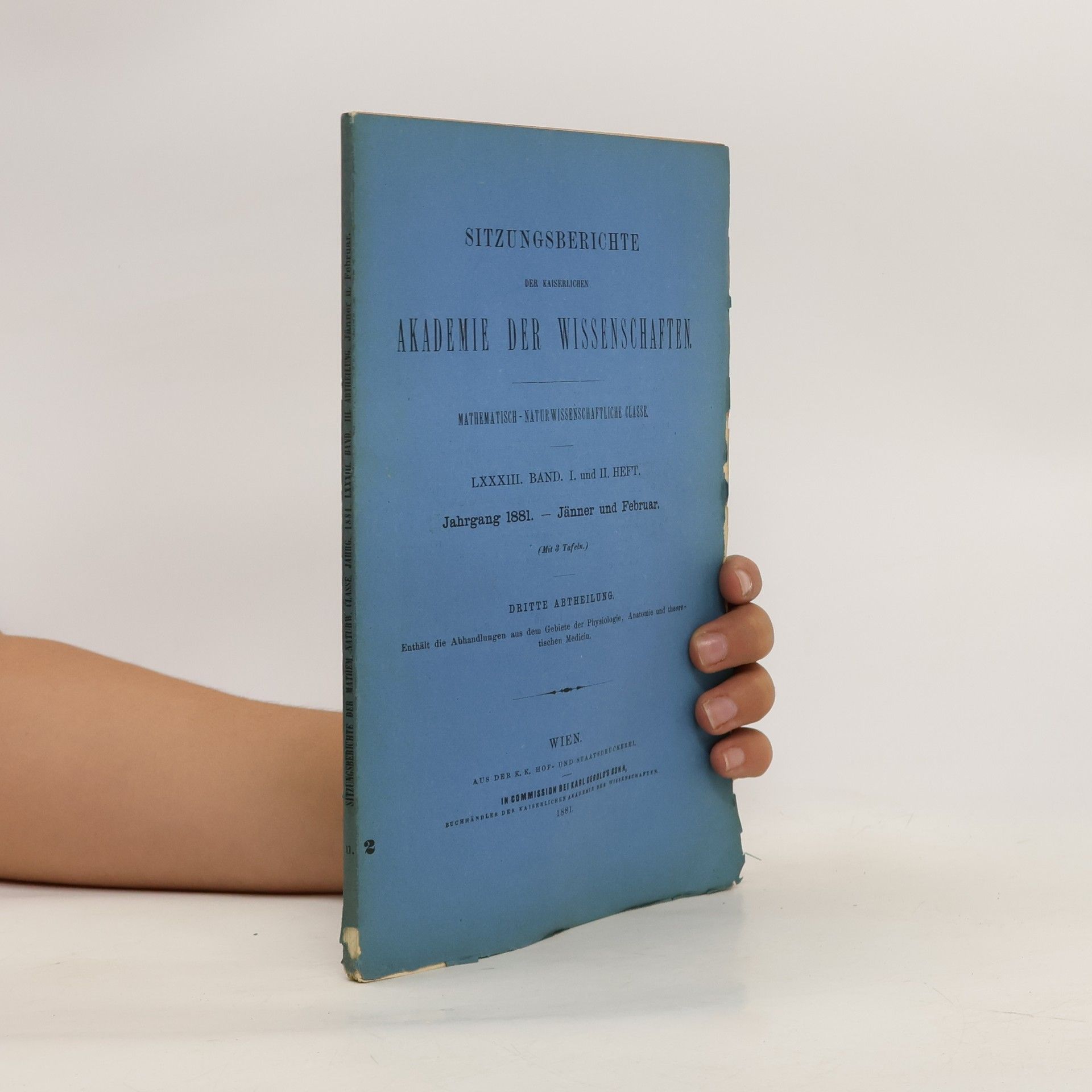 kolektiv Sitzungsberichte der kaiserlichen. Akademie der Wissenschaften.