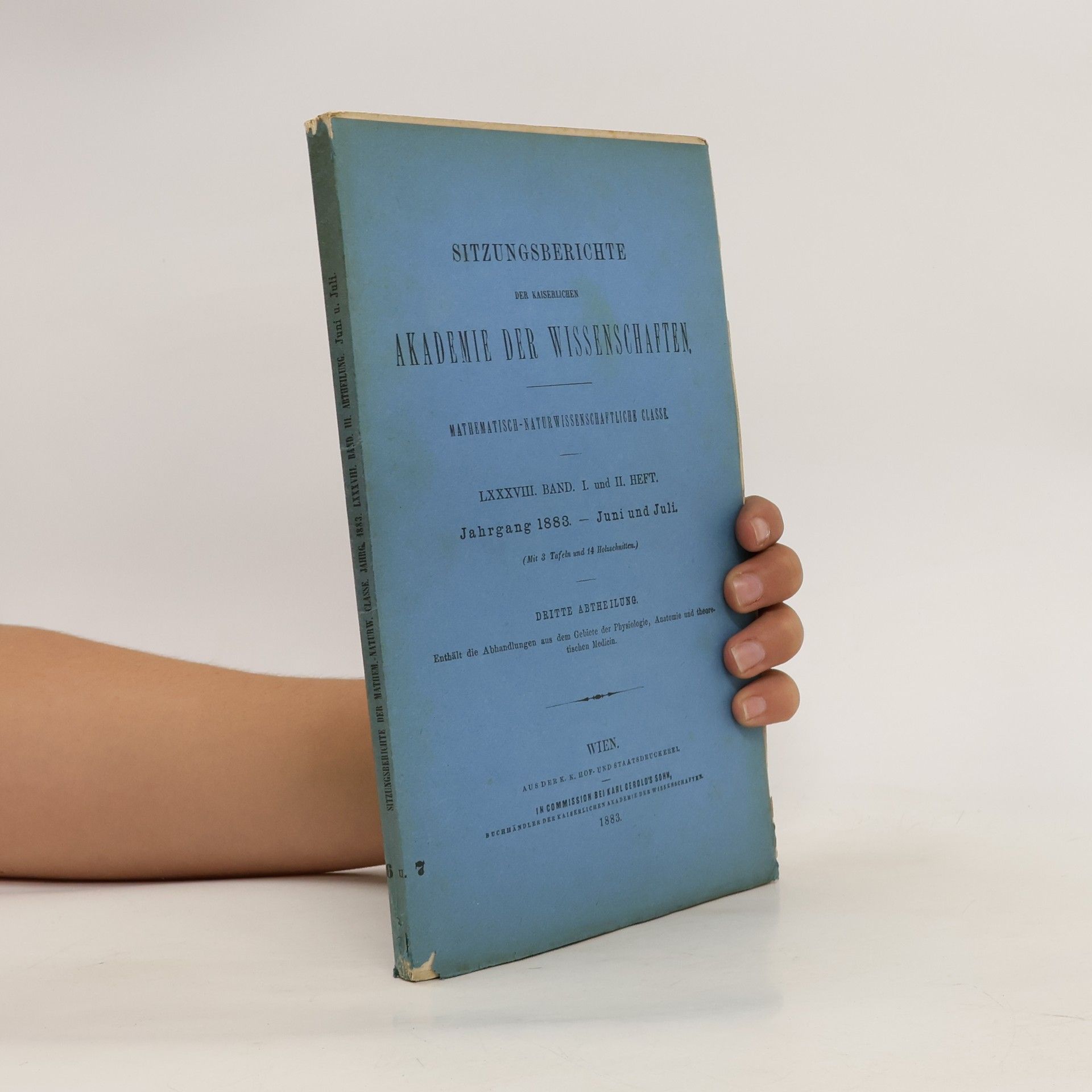 Autorenkollektiv Sitzungsberichte der Kaiserlichen Akademie der Wissenschaften. Mathematisch-Naturwissenschaftliche Klasse