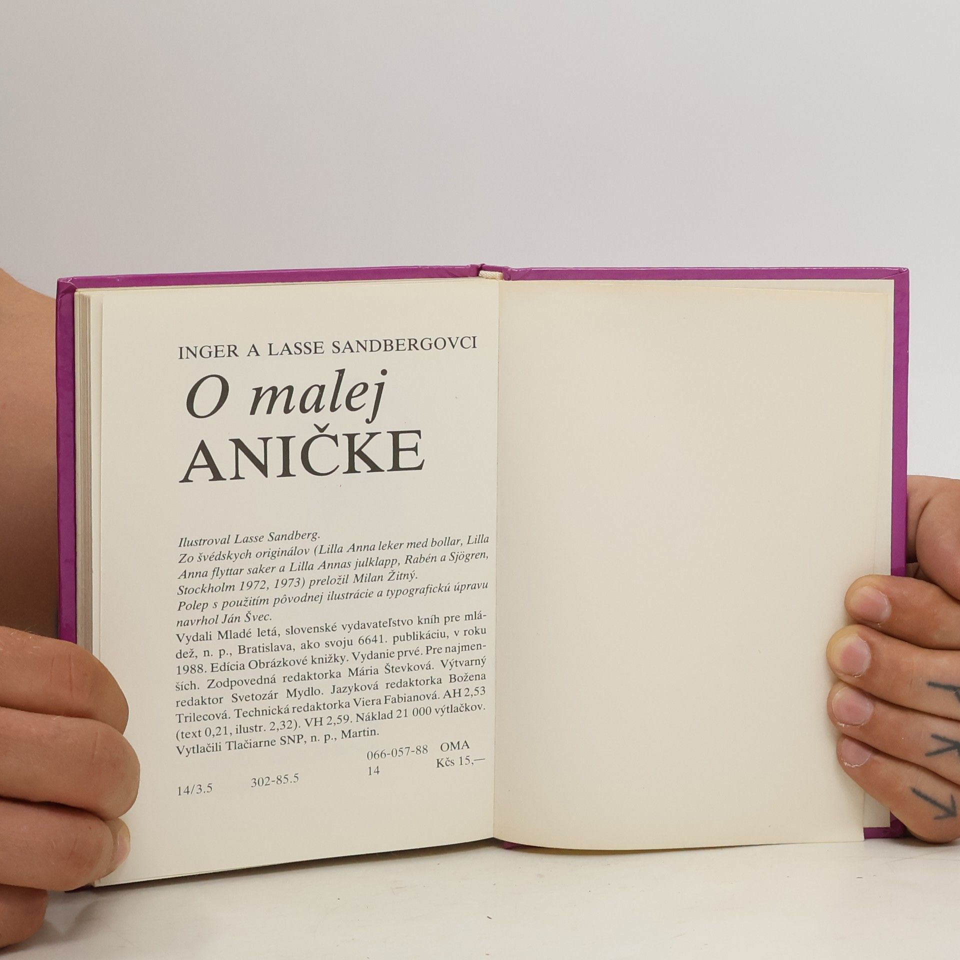 Lasse Sandberg O malej Aničke
