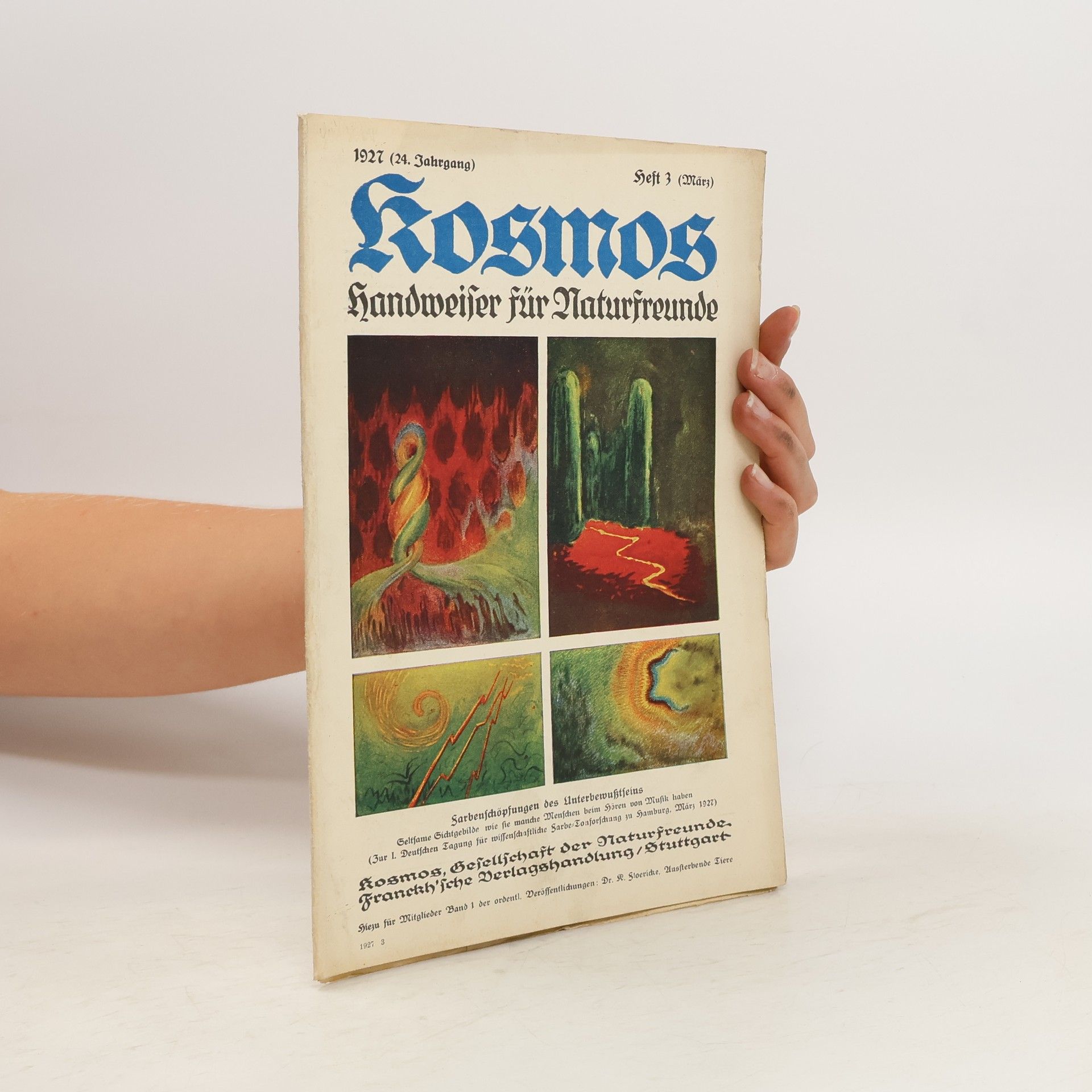 Collectif d'auteurs Kosmos. Handweiser für Naturfreunde 3/1927