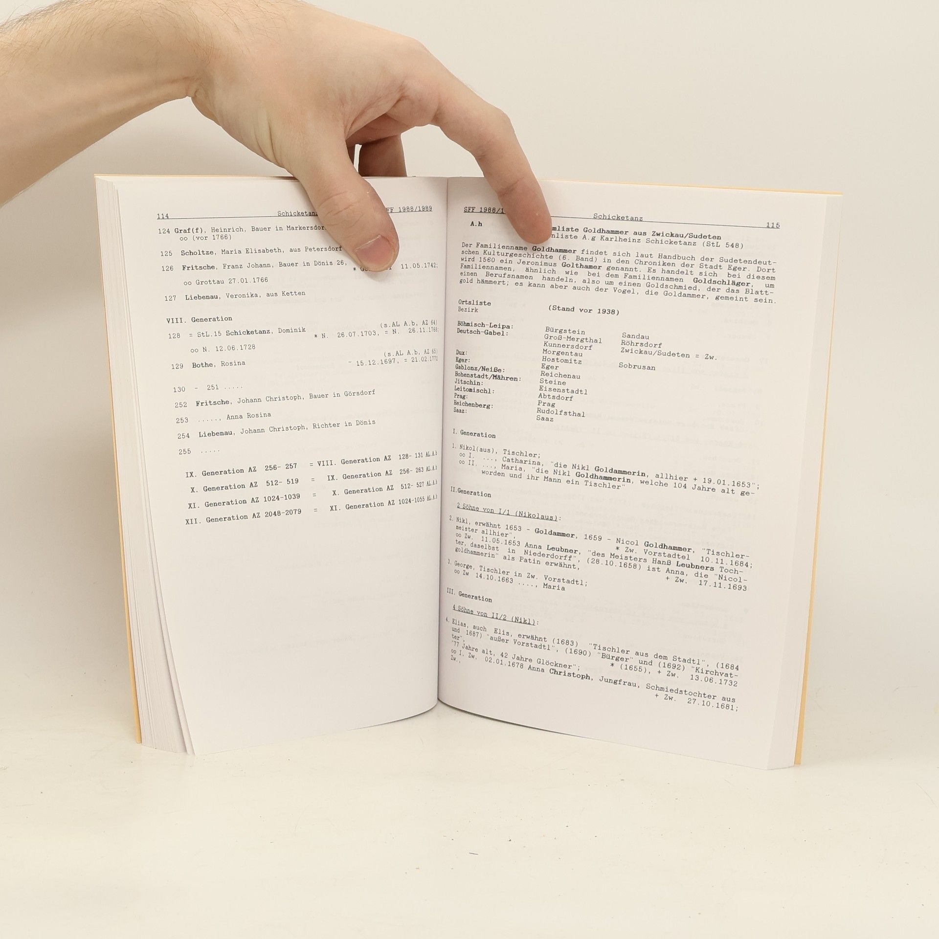 kolektiv Stamm- und Ahnenliste der Familien Schicketanz aus dem Sudetenland