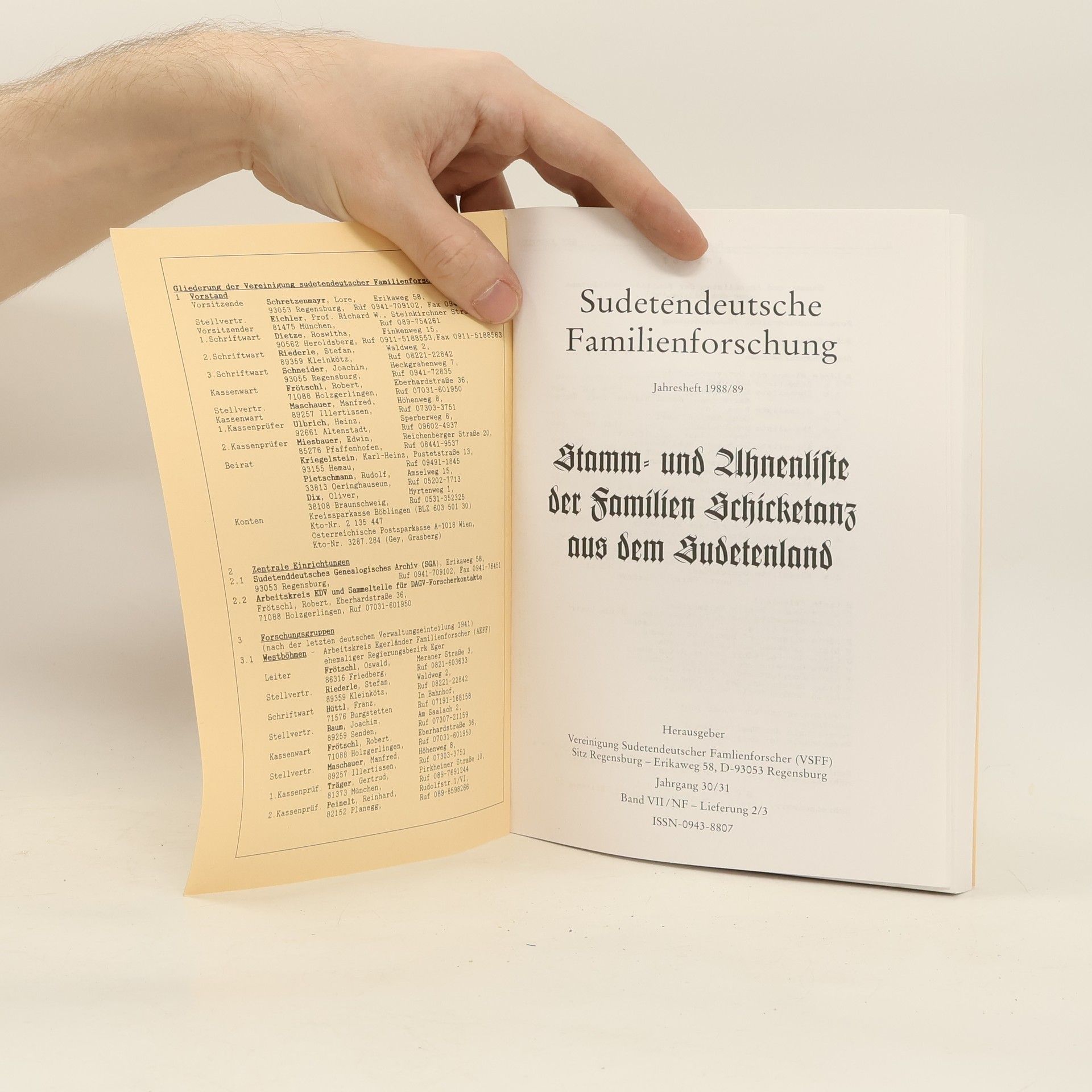 kolektiv Stamm- und Ahnenliste der Familien Schicketanz aus dem Sudetenland