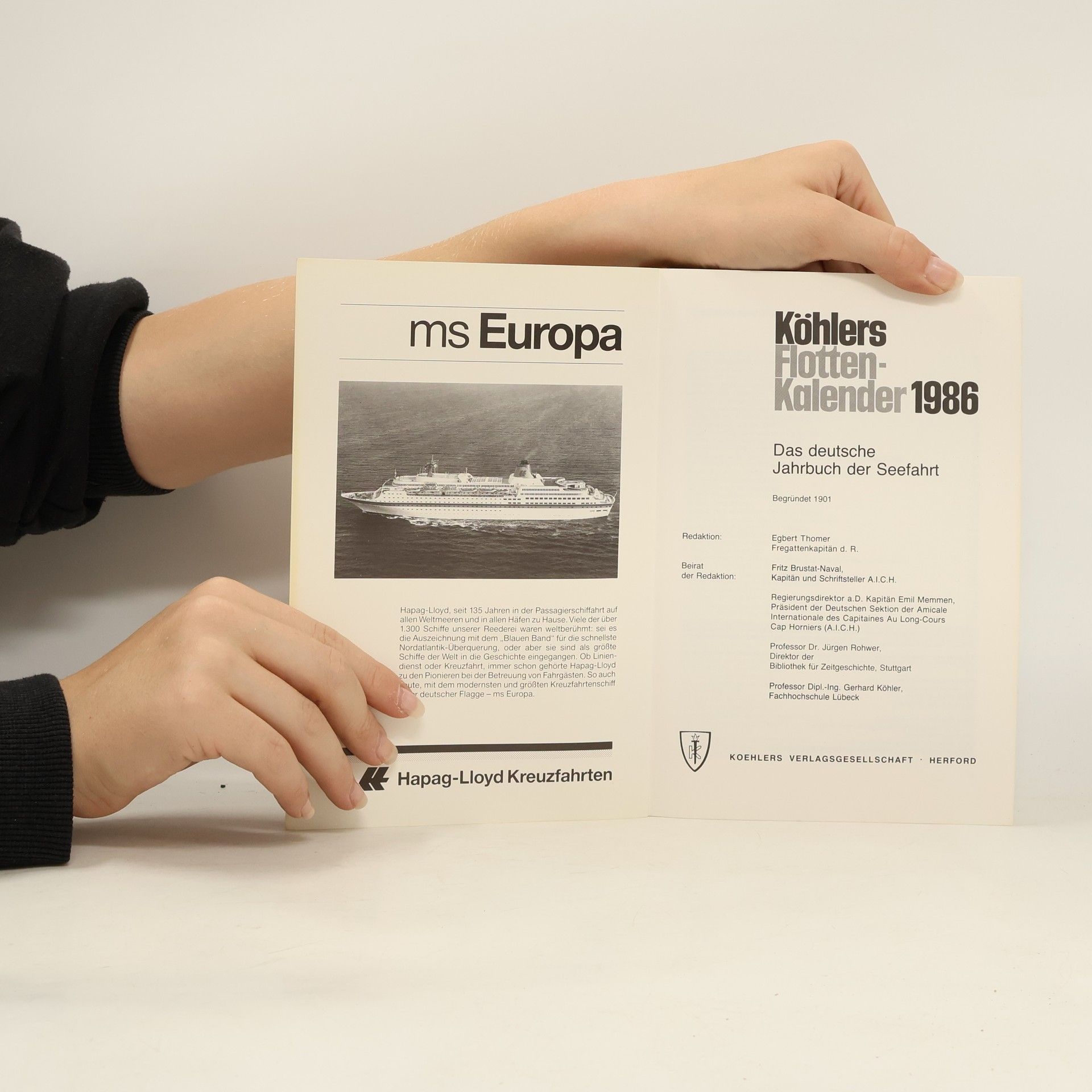 Autorenkollektiv Köhlers Flotten-Kalender 1986