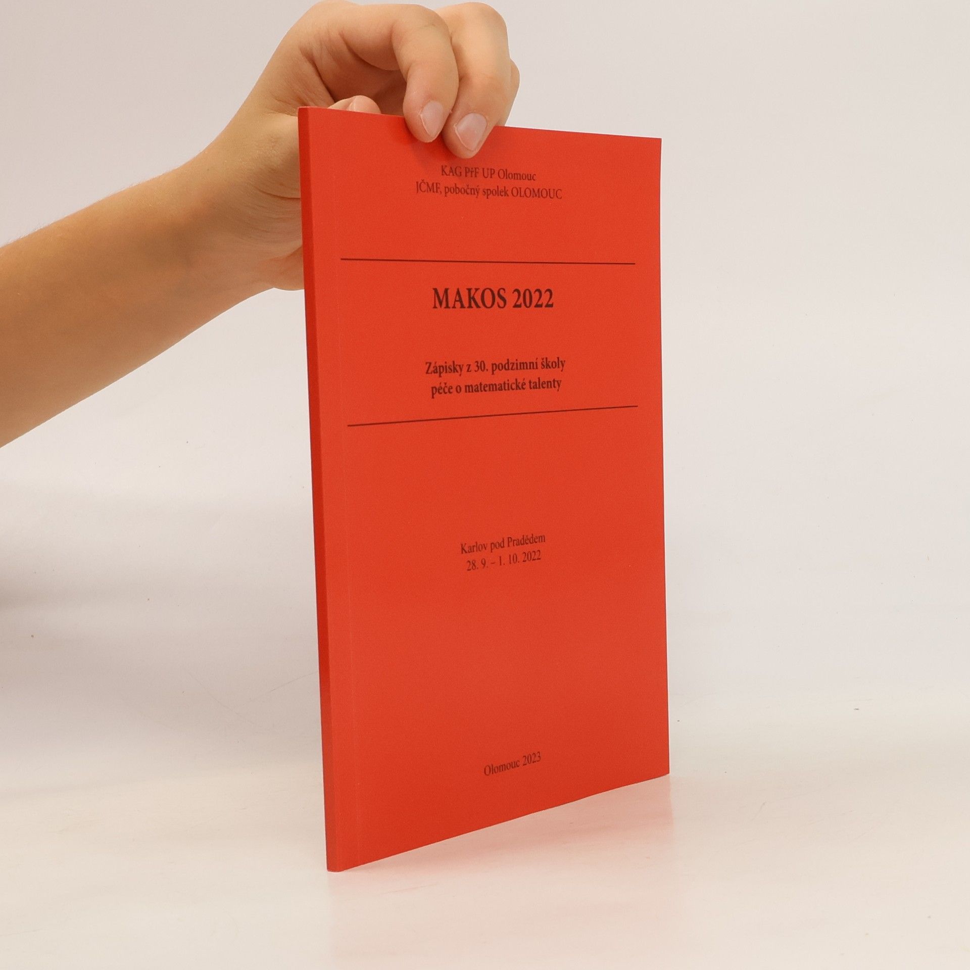 Collectif d'auteurs MAKOS 2022: Zápisky z 30. podzimní školy péče o matematické talenty