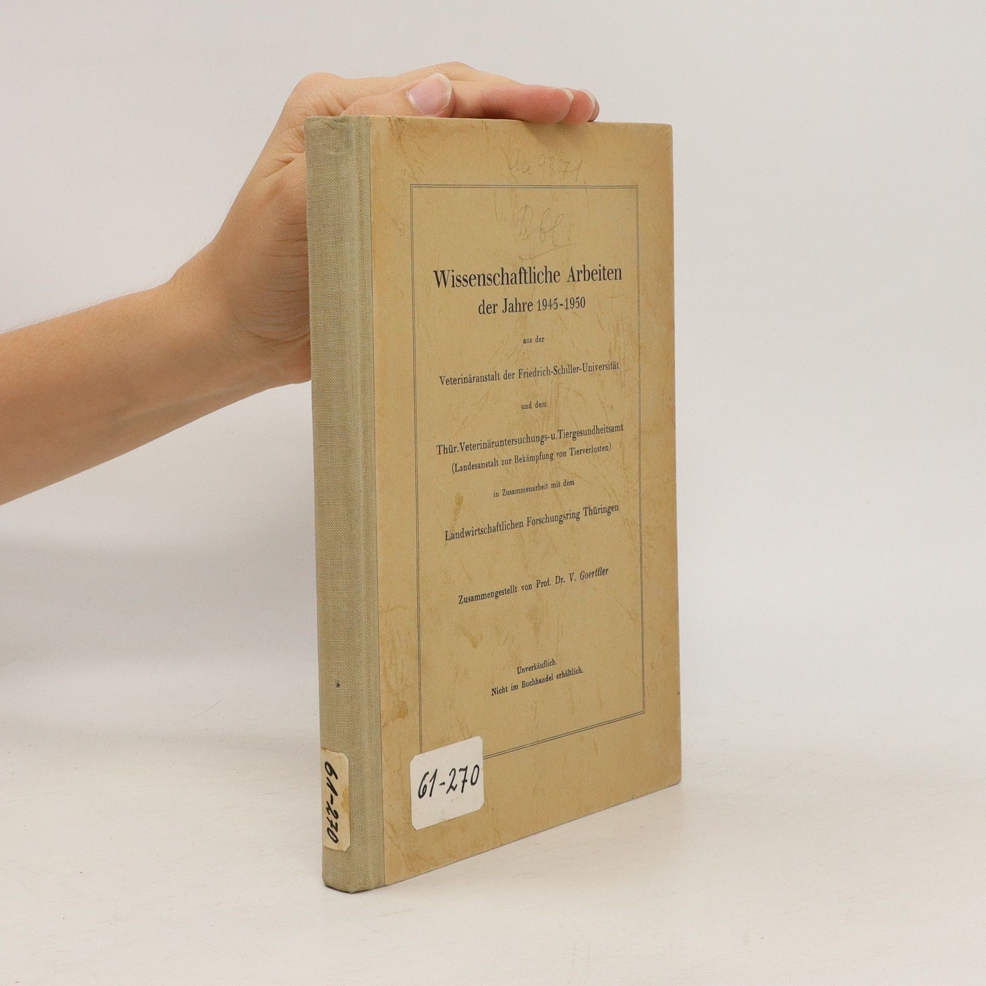 kolektiv Wissenschaftliche Arbeiten der Jahre 1945-1950