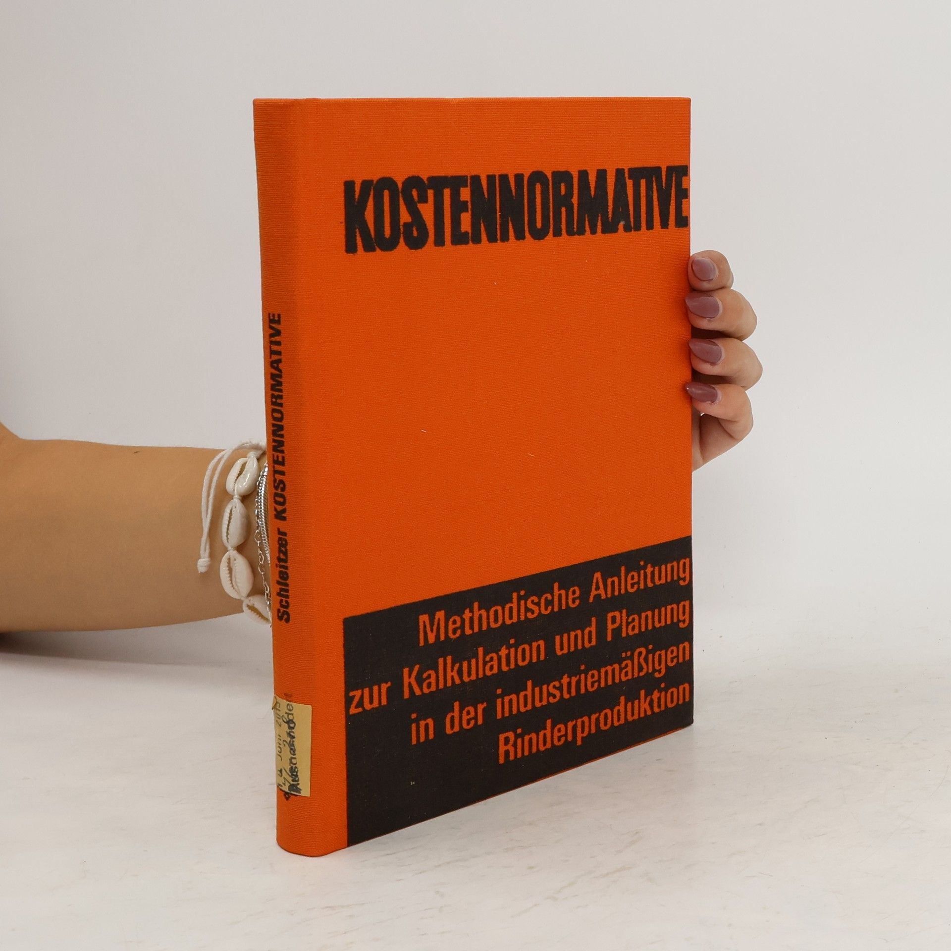 kolektiv Methodische Anleitung zur Kalkulation und Planung in der industriemäßigen Rinderproduktion