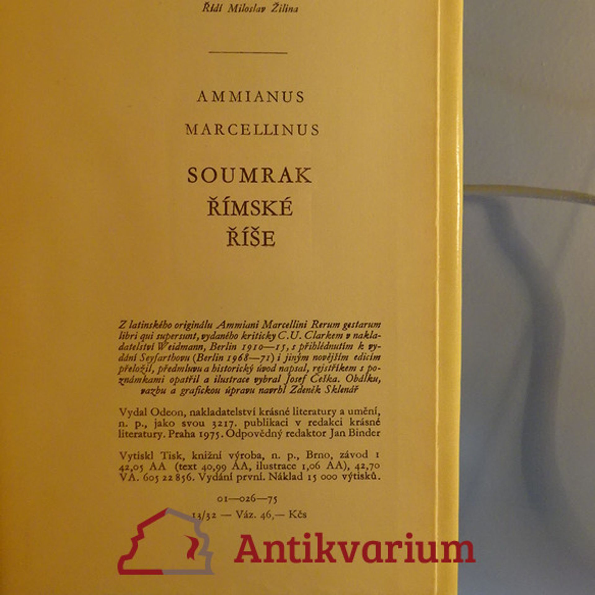 Ammianus Marcellinus Soumrak římské říše