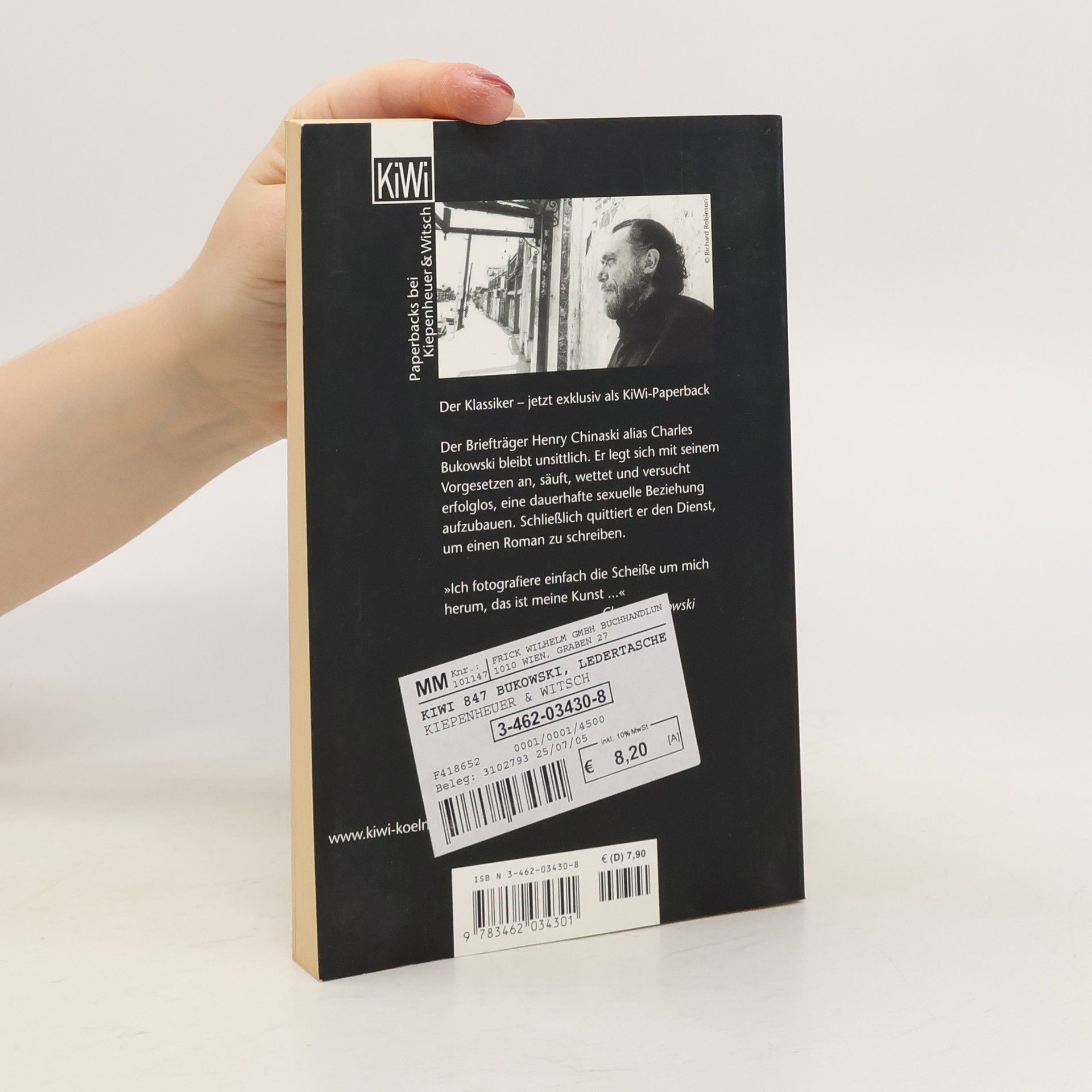 Charles Bukowski Der Mann mit der Ledertasche