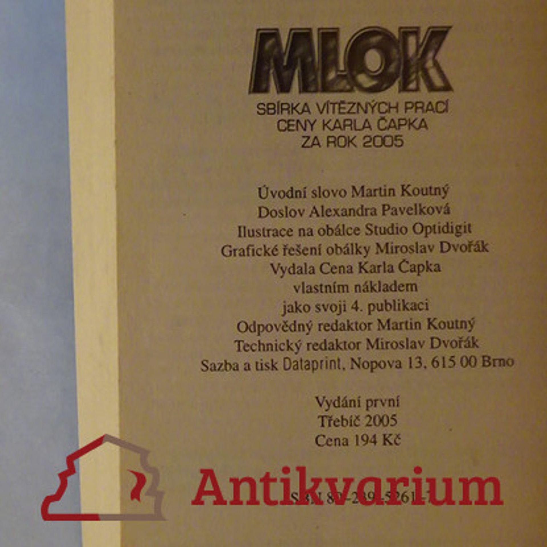 Autorenkollektiv Mlok: Sbírka vítězných prací Ceny Karla Čapka za rok 2005