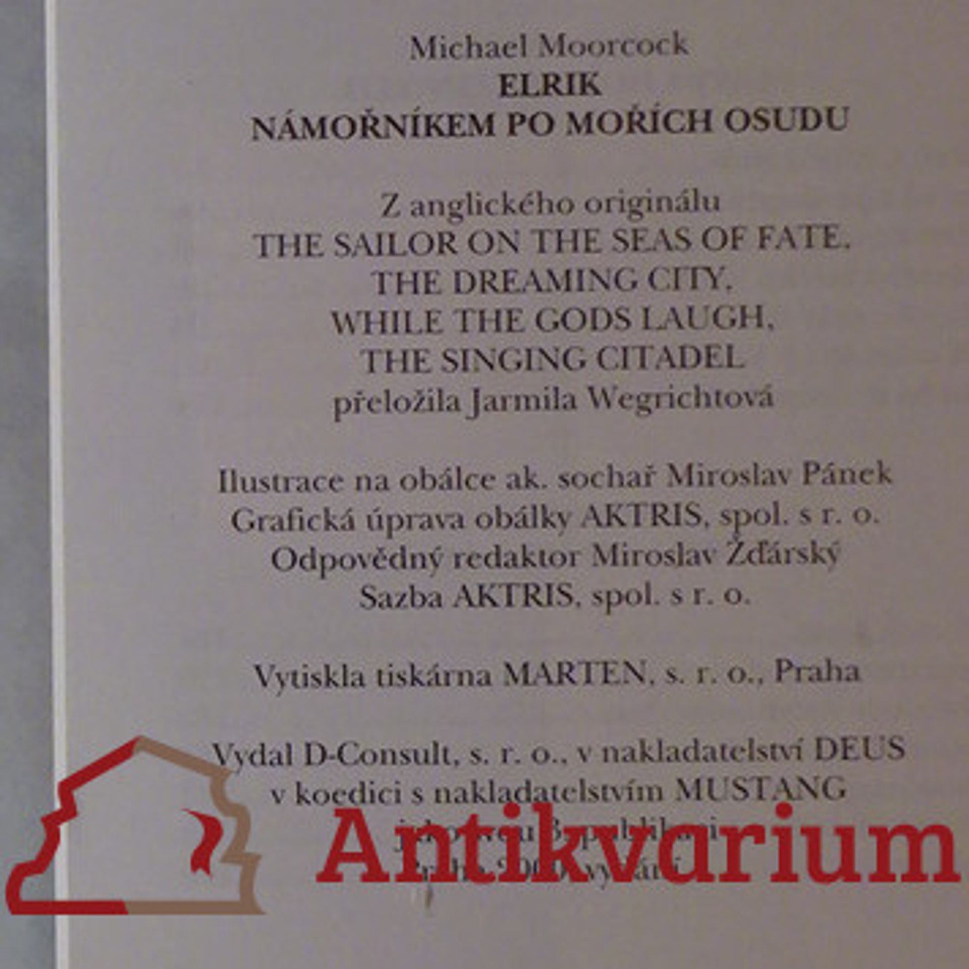 Michael Moorcock Elrik námořníkem po mořích osudu