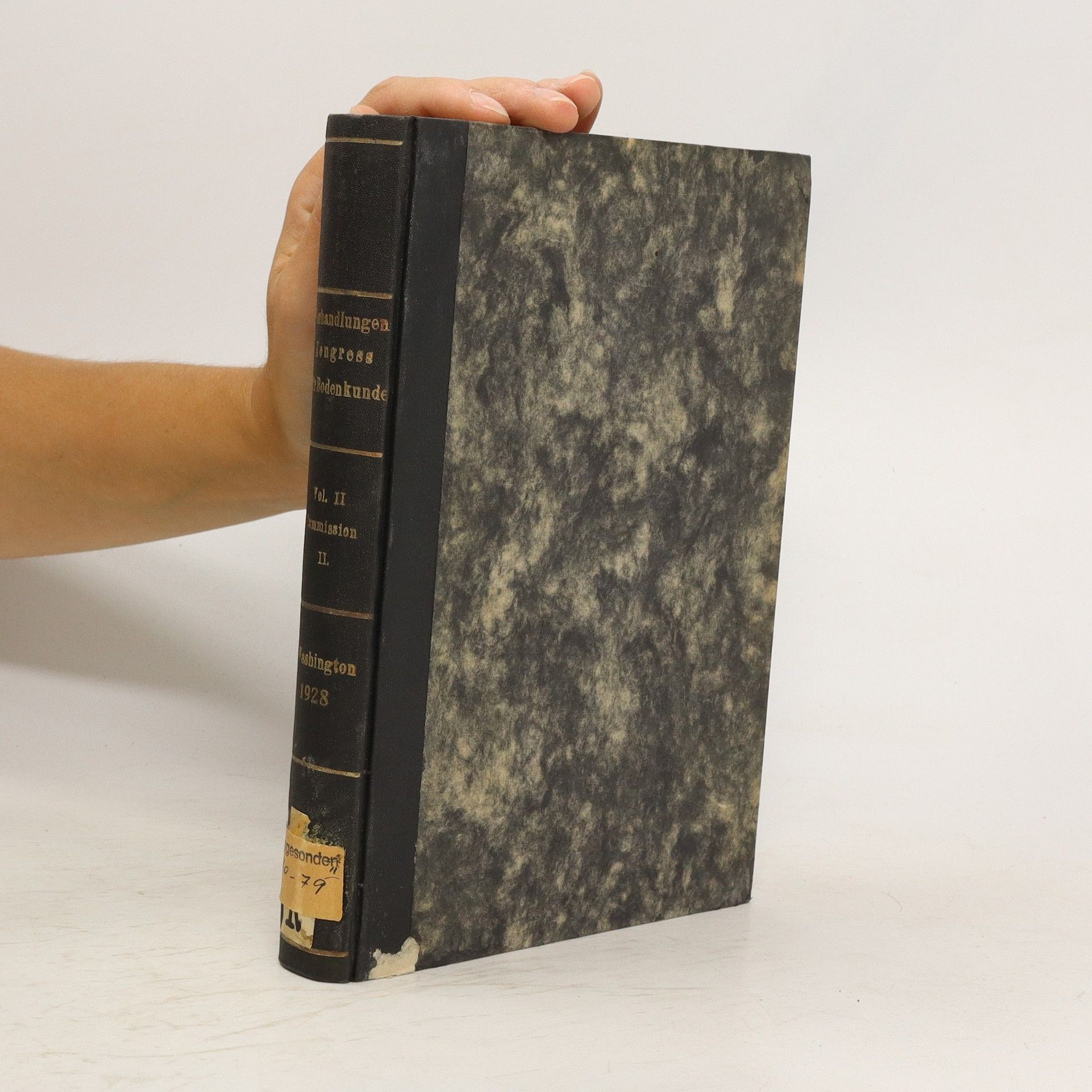 AA.VV. Proceedings and Papers of the First International Congress of Soil Science