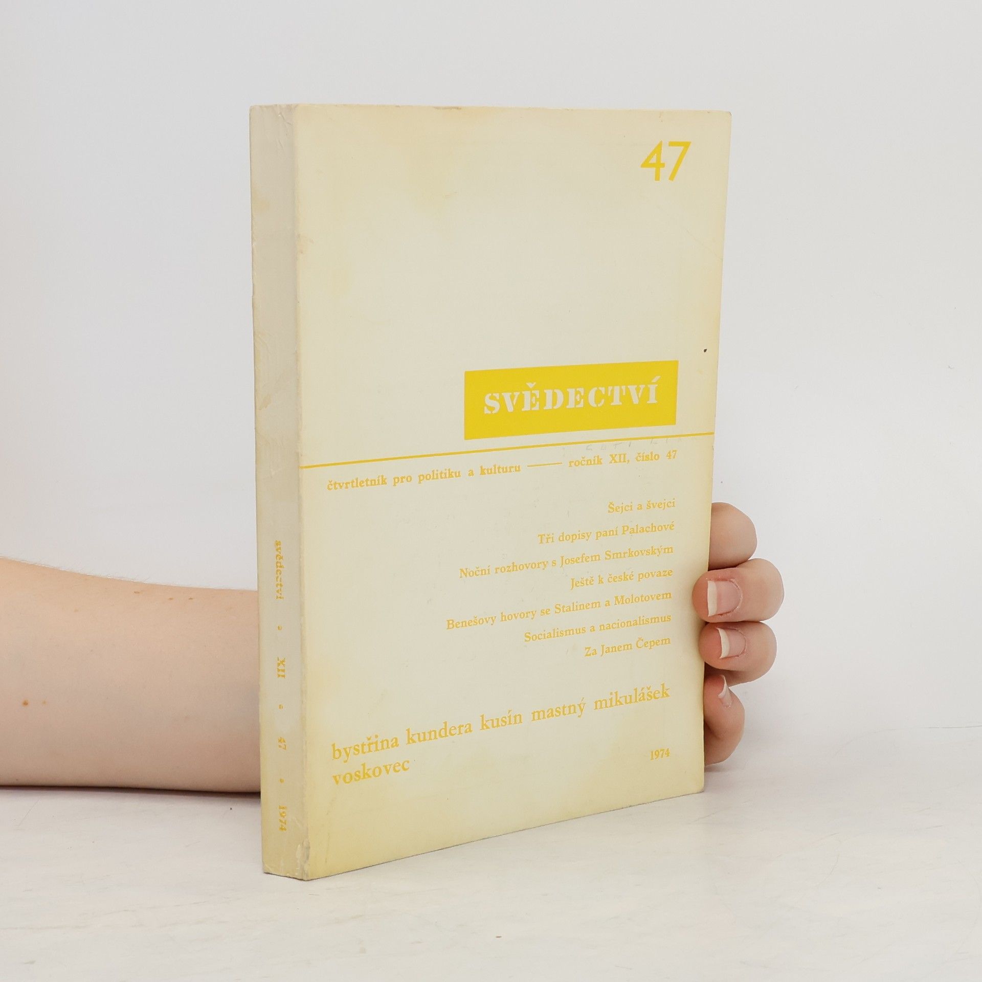 Autorenkollektiv Svědectví 47/1974