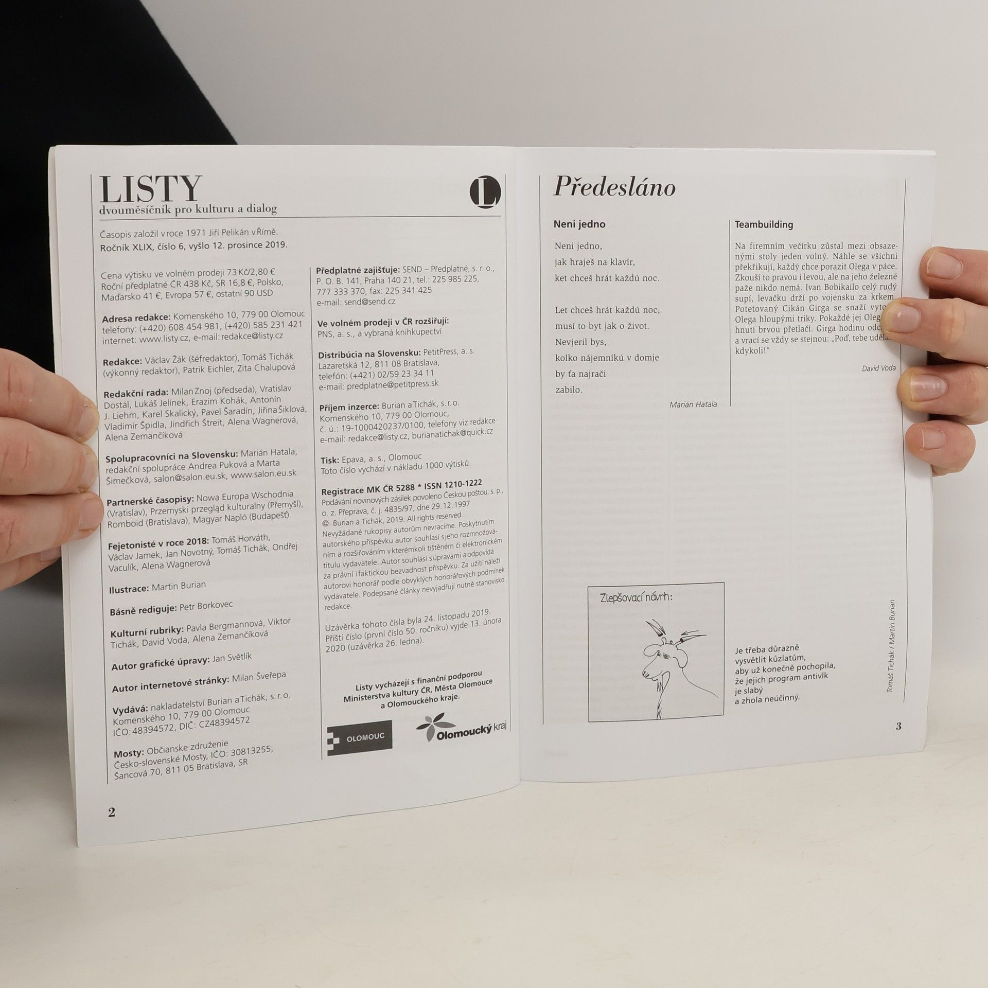 kolektiv Listy 6/2019 - Dvouměsíčník pro kulturu a dialog