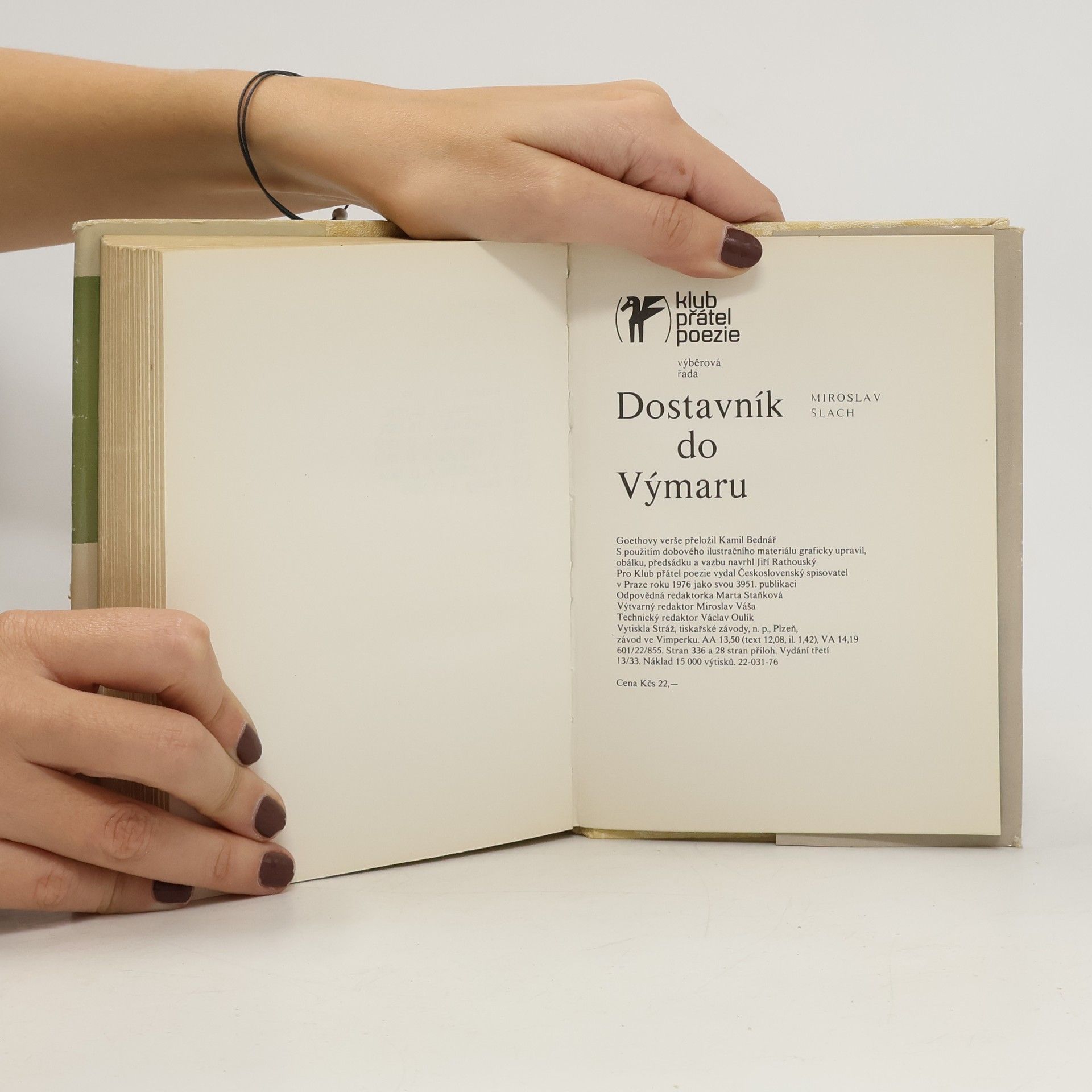 Miroslav Slach Dostavník do Výmaru