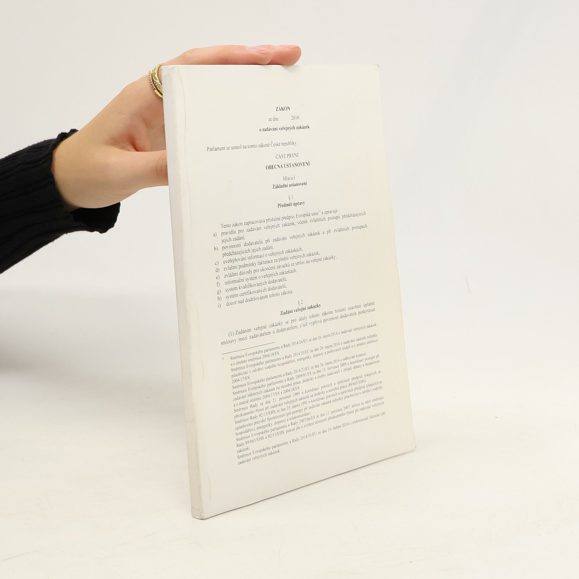 Collectif d'auteurs Zákon ze dne 2016 o zadávání veřejných zakázek