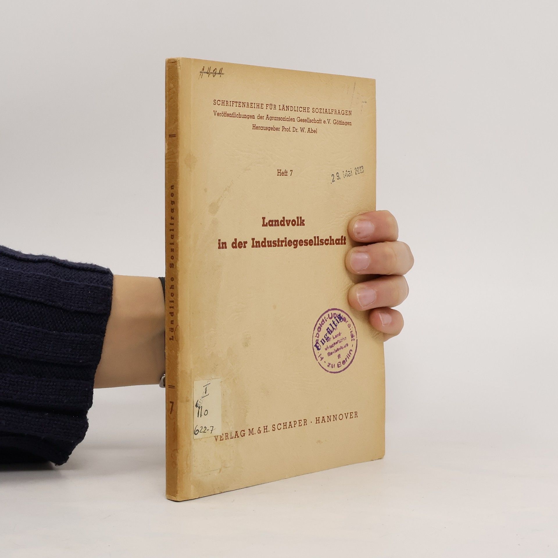 Collectif d'auteurs Landvolk in der Industriegesellschaft