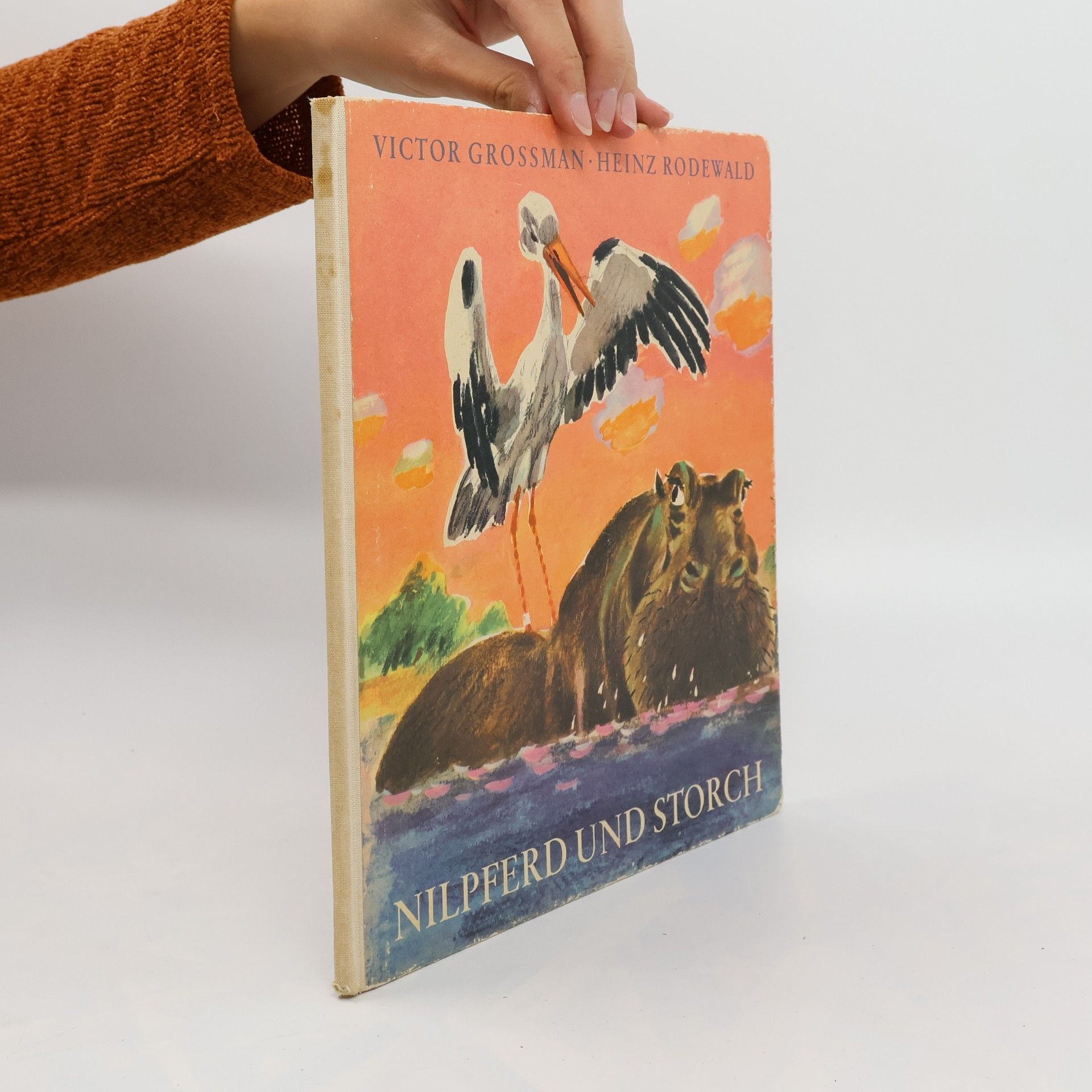 Victor Grossmann Nilpferd und Storch