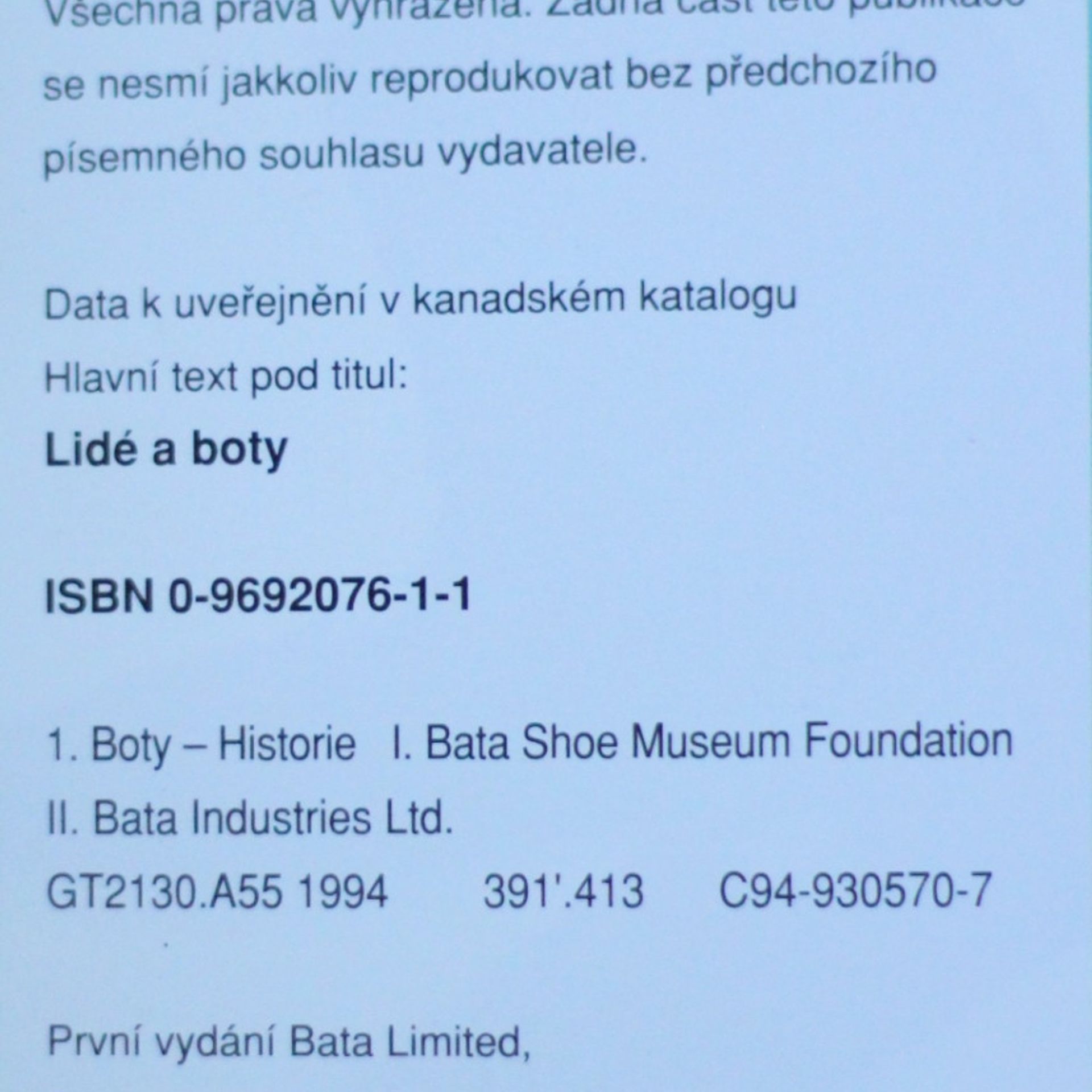 Winston Collins Lidé a boty. Boty jak procházely staletími