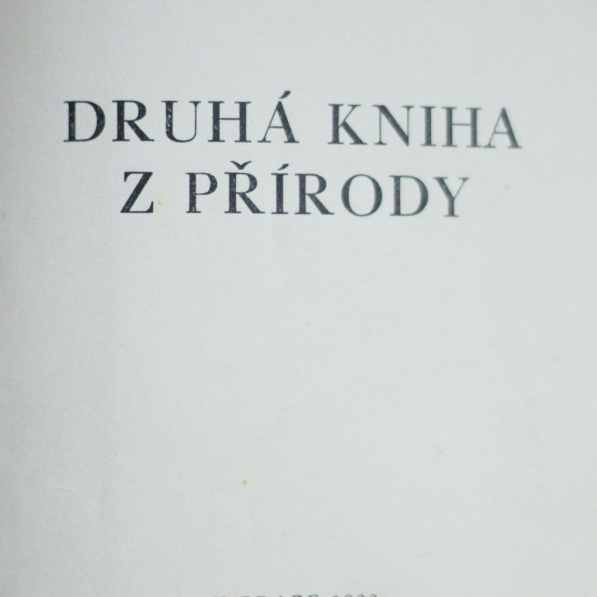 Jindřich Šimon Baar Druhá kniha z přírody