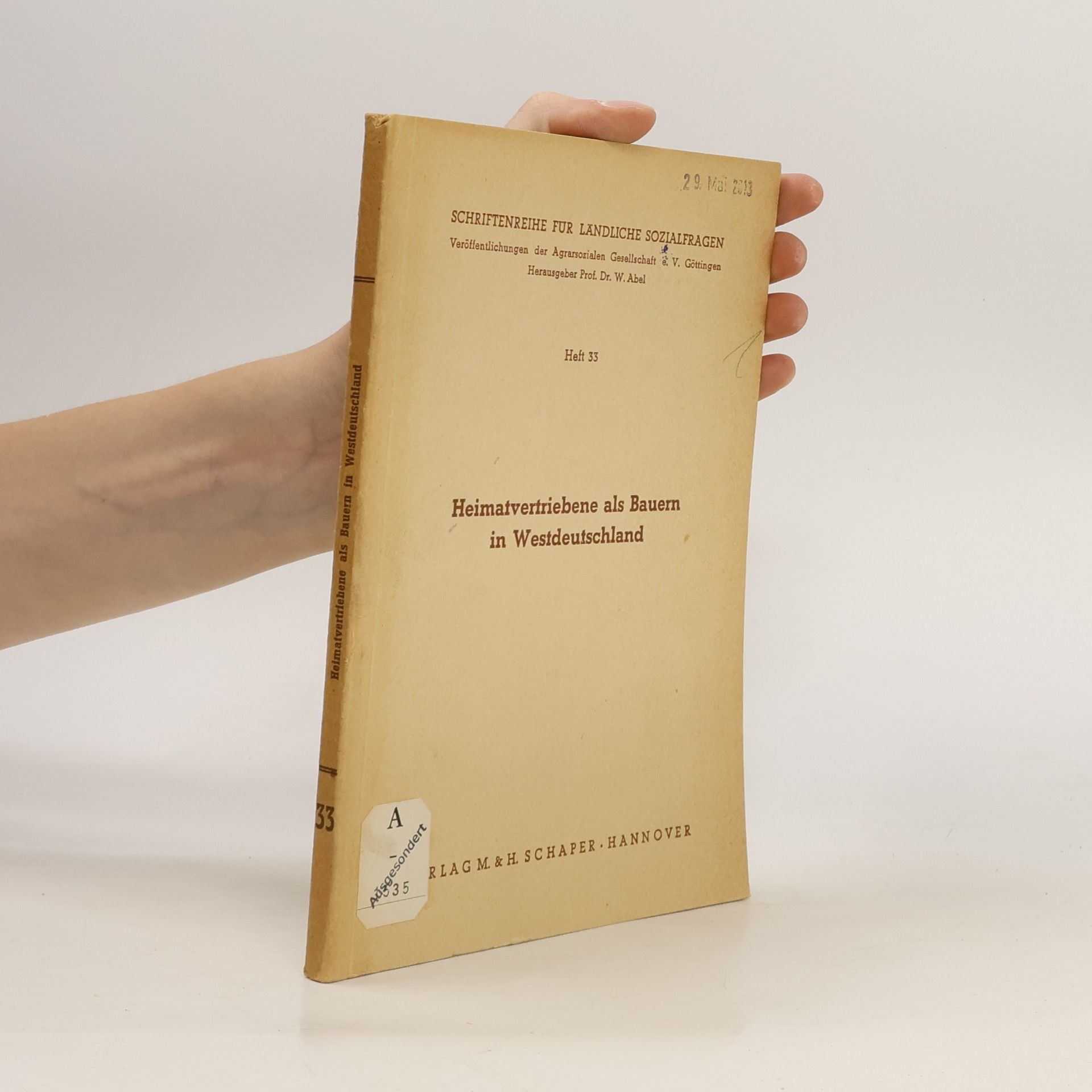 Various authors Heimatvertriebene als Bauern in Westdeutschland