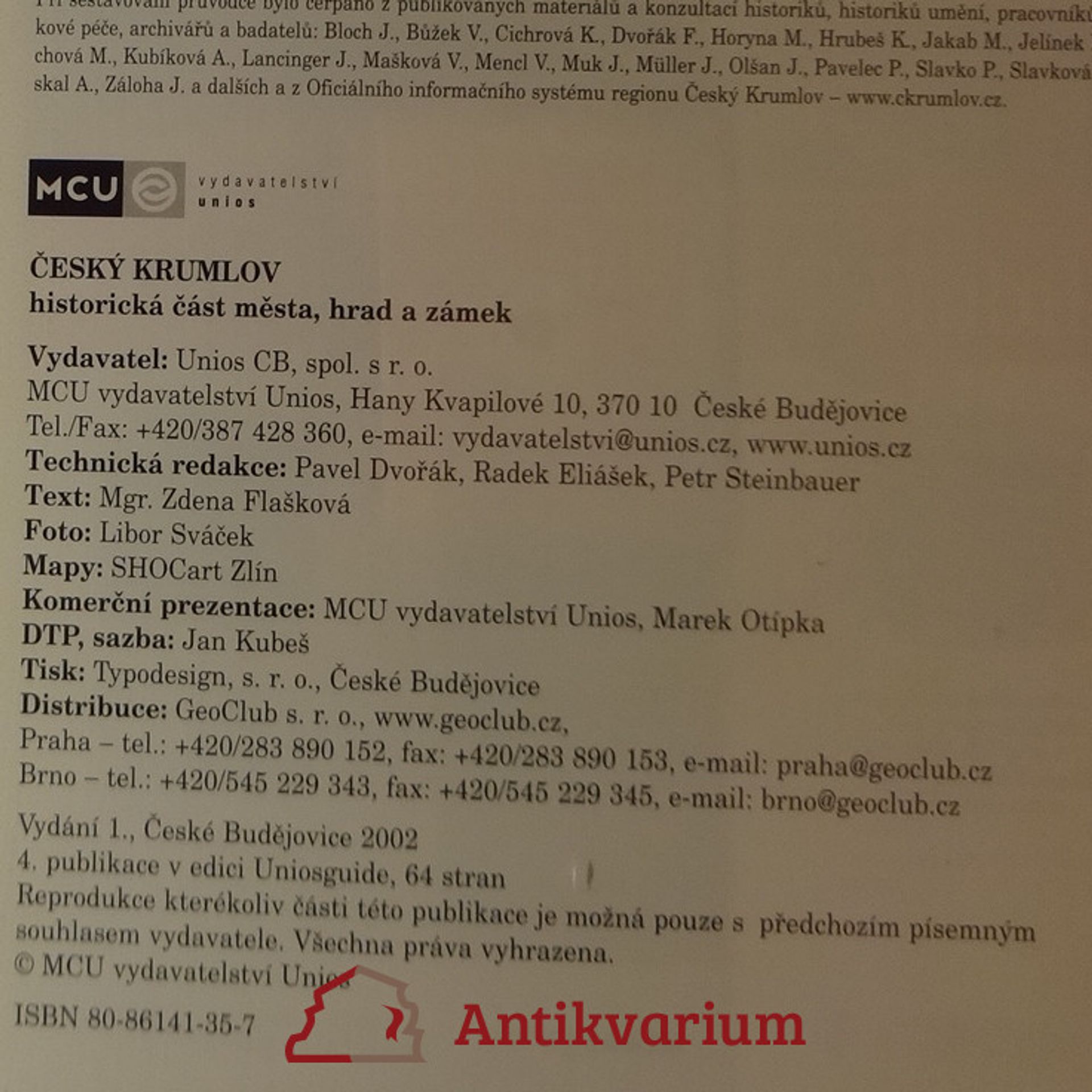 Zdena Mrázková Český Krumlov: Historická část města, hrad a zámek