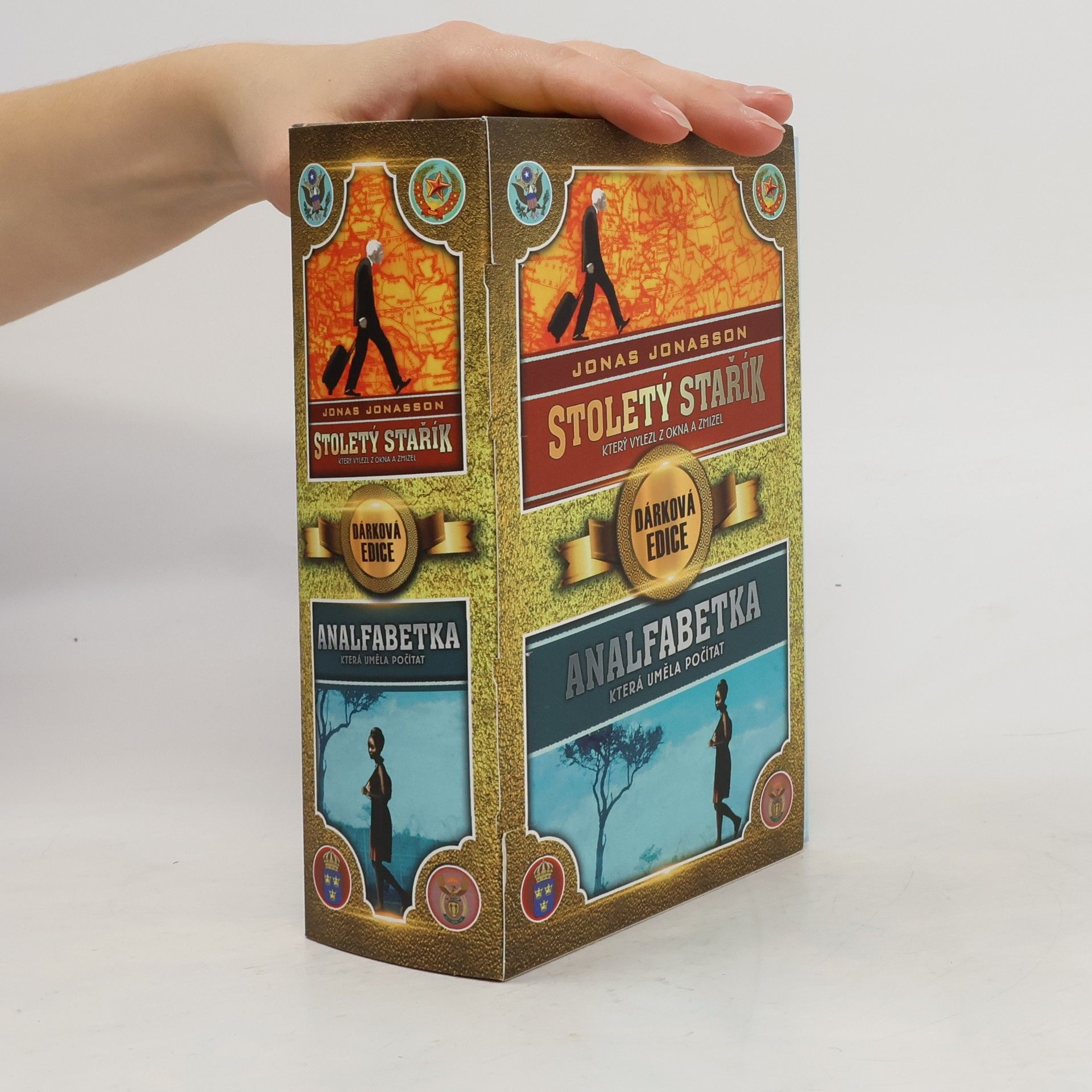 Jonas Jonasson Stoletý stařík, který vylezl z okna a zmizel + Analfabetka, která uměla počítat - dárková edice