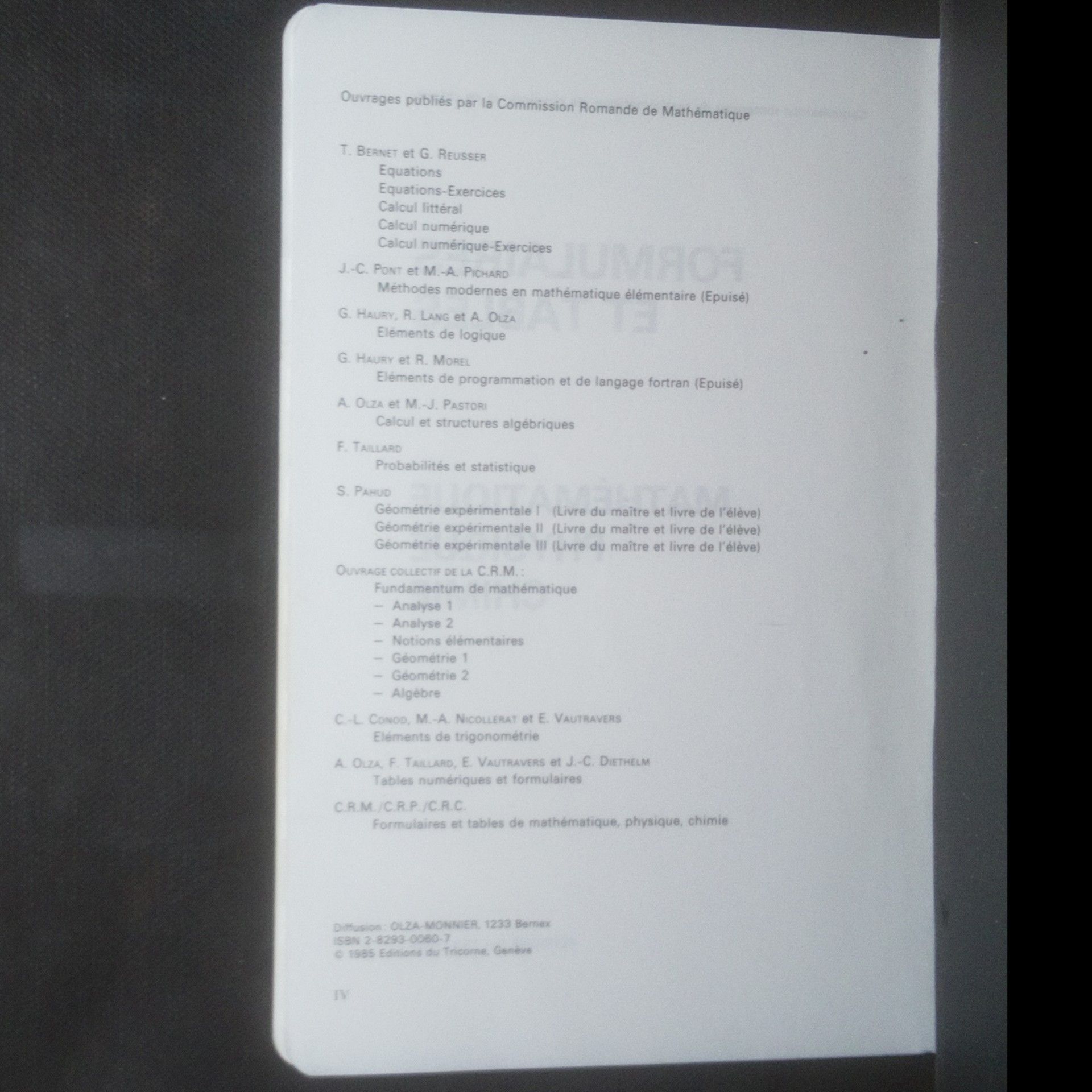 Kolektív autorov Formulaires et tables