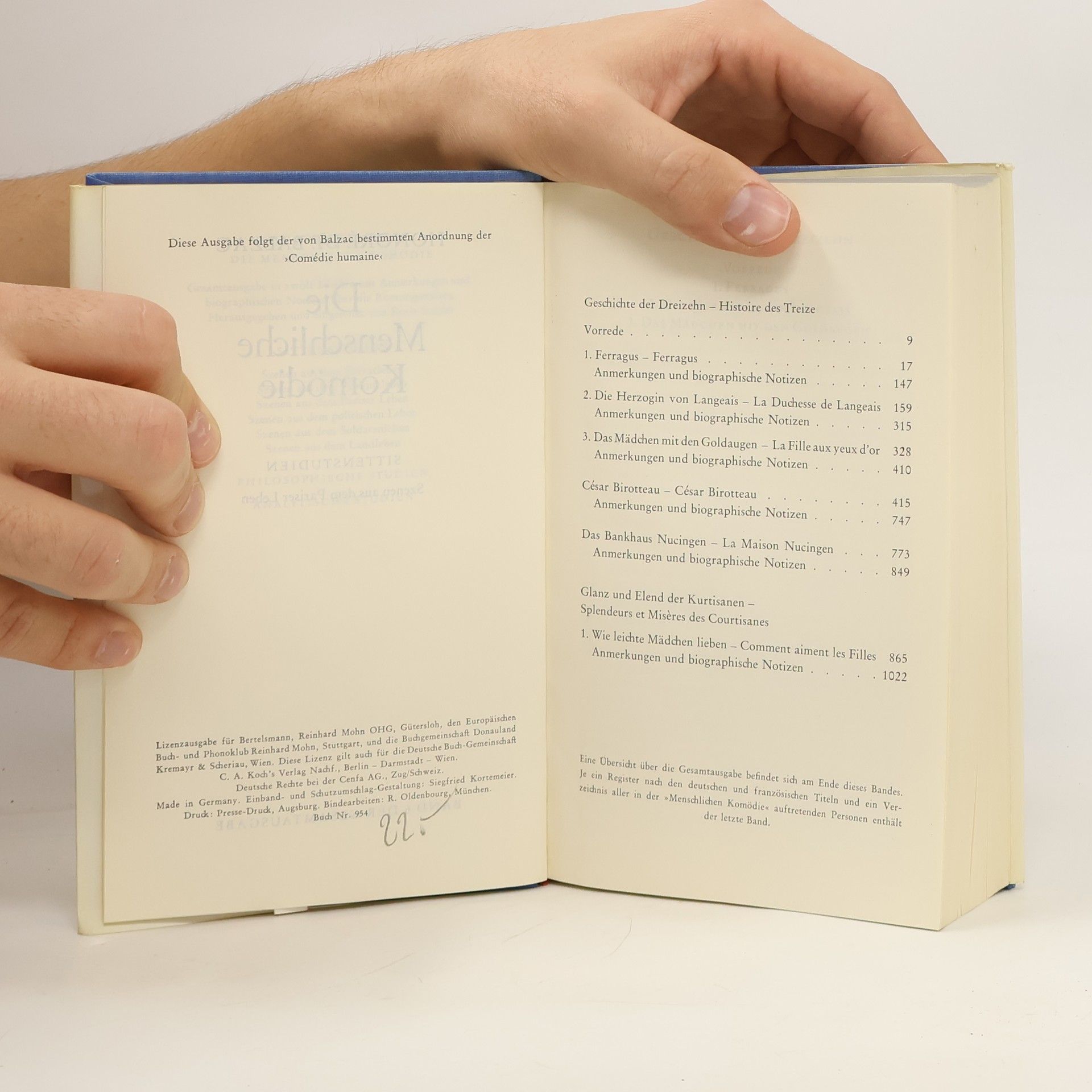 Honoré de Balzac Die Menschliche Komödie 6