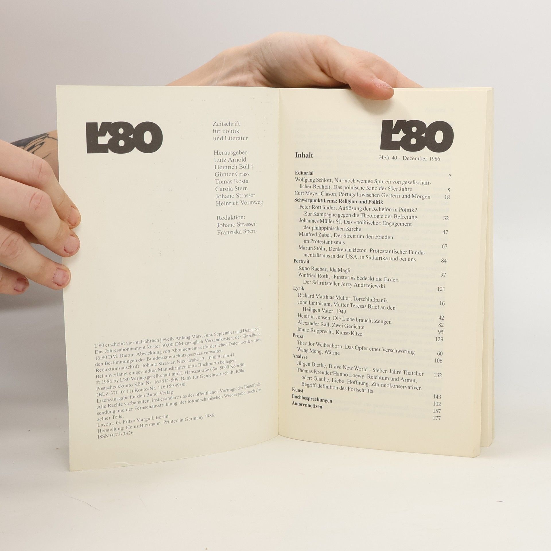 Autores varios L'80. Heft 40