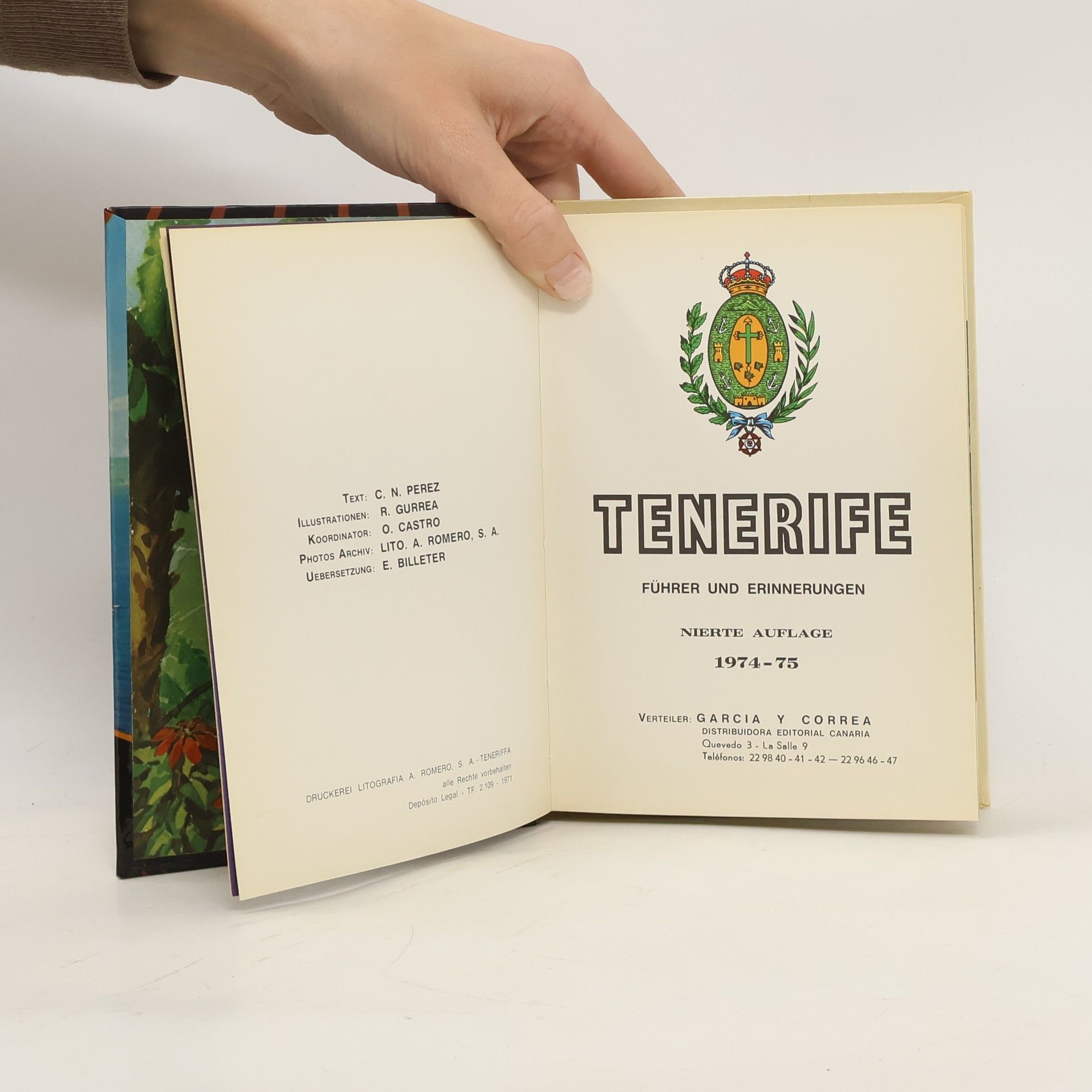 C. N. Perez Tenerife. Führer und Erinnerungen