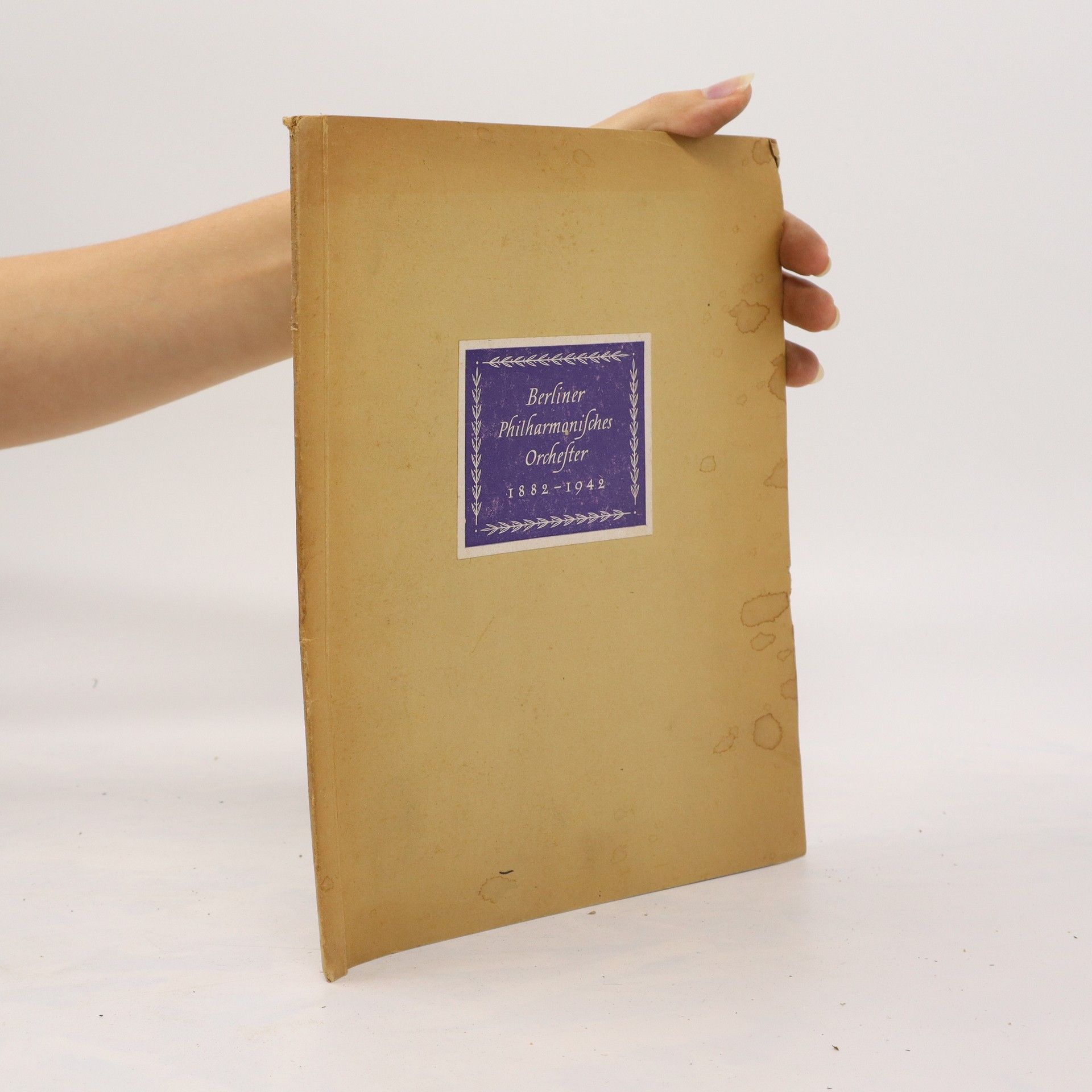 Collectif d'auteurs Berliner Philharmonisches Orchester 1882-1942