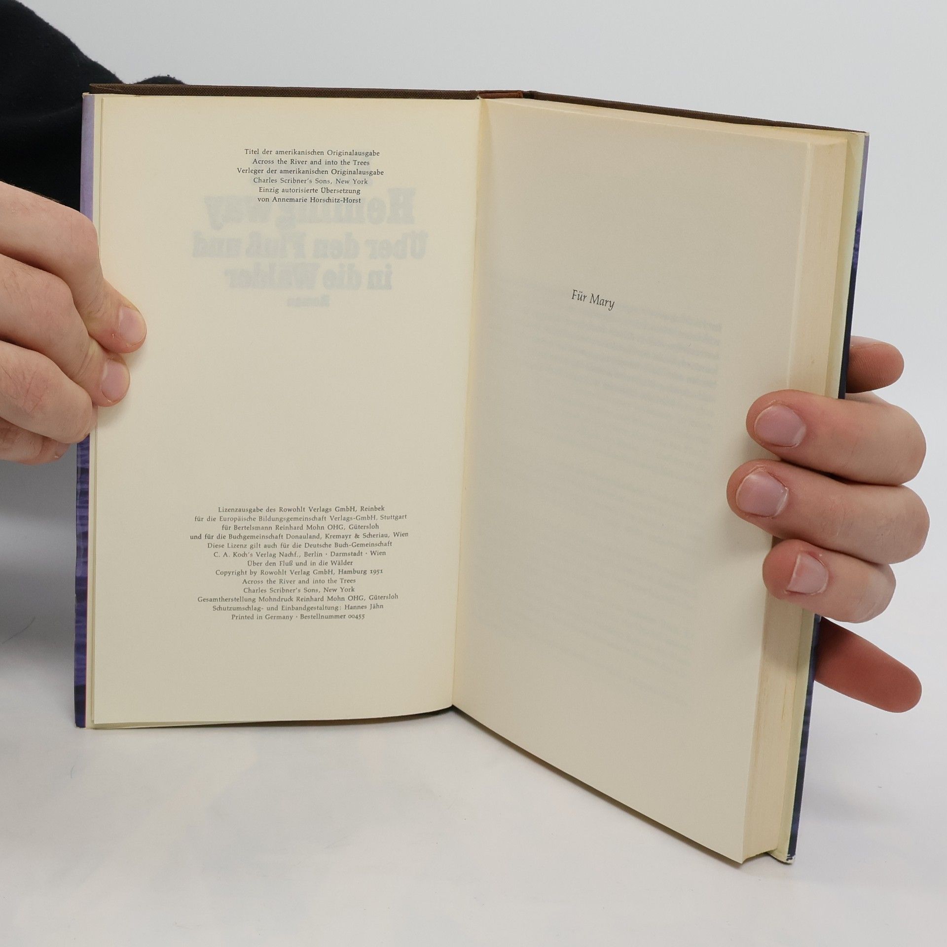 Ernest Hemingway Über den Fluß und in die Wälder